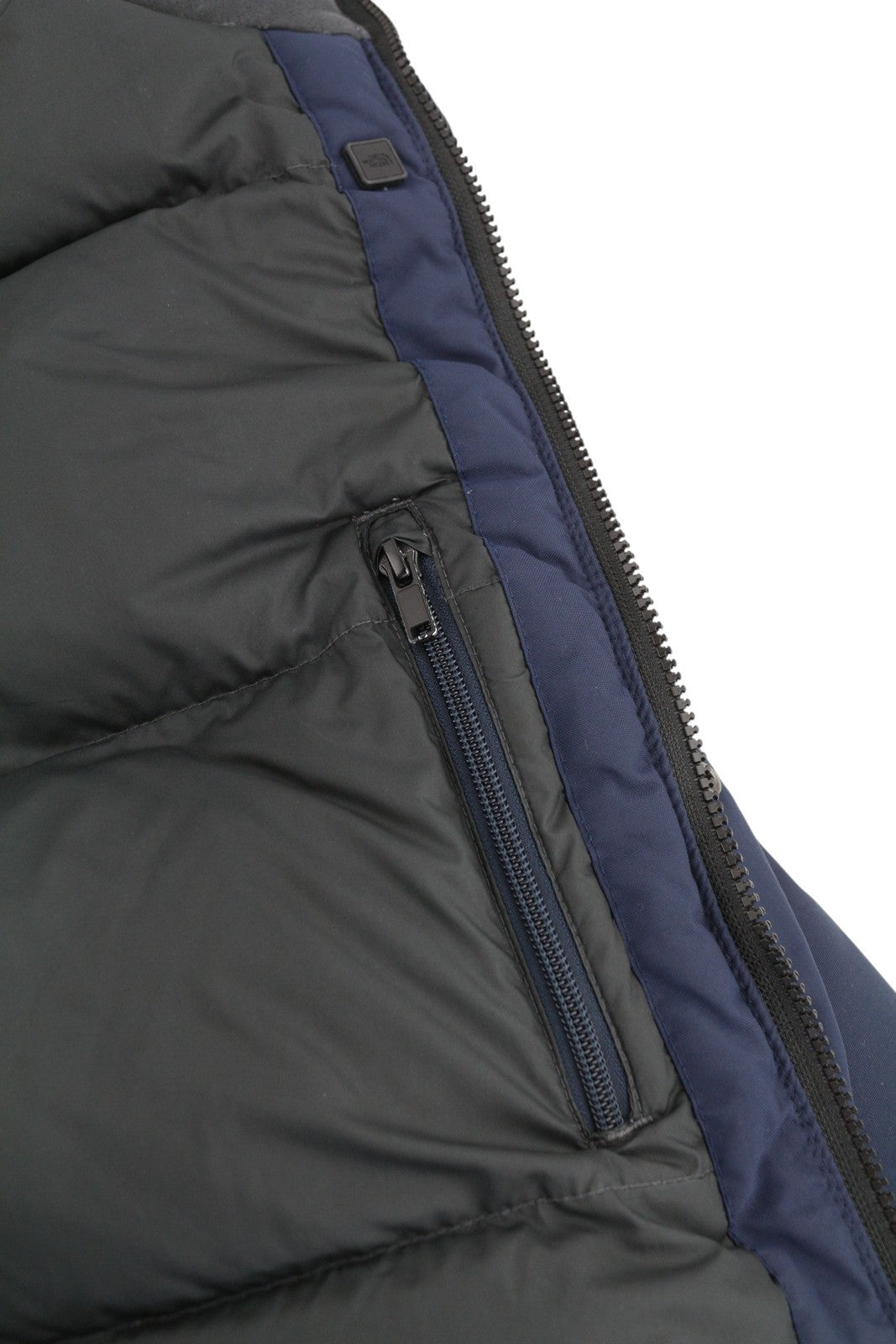 THE NORTH FACE Men Jacket XS Dark Blue 550 Down Filled Hooded Full Zip Parka