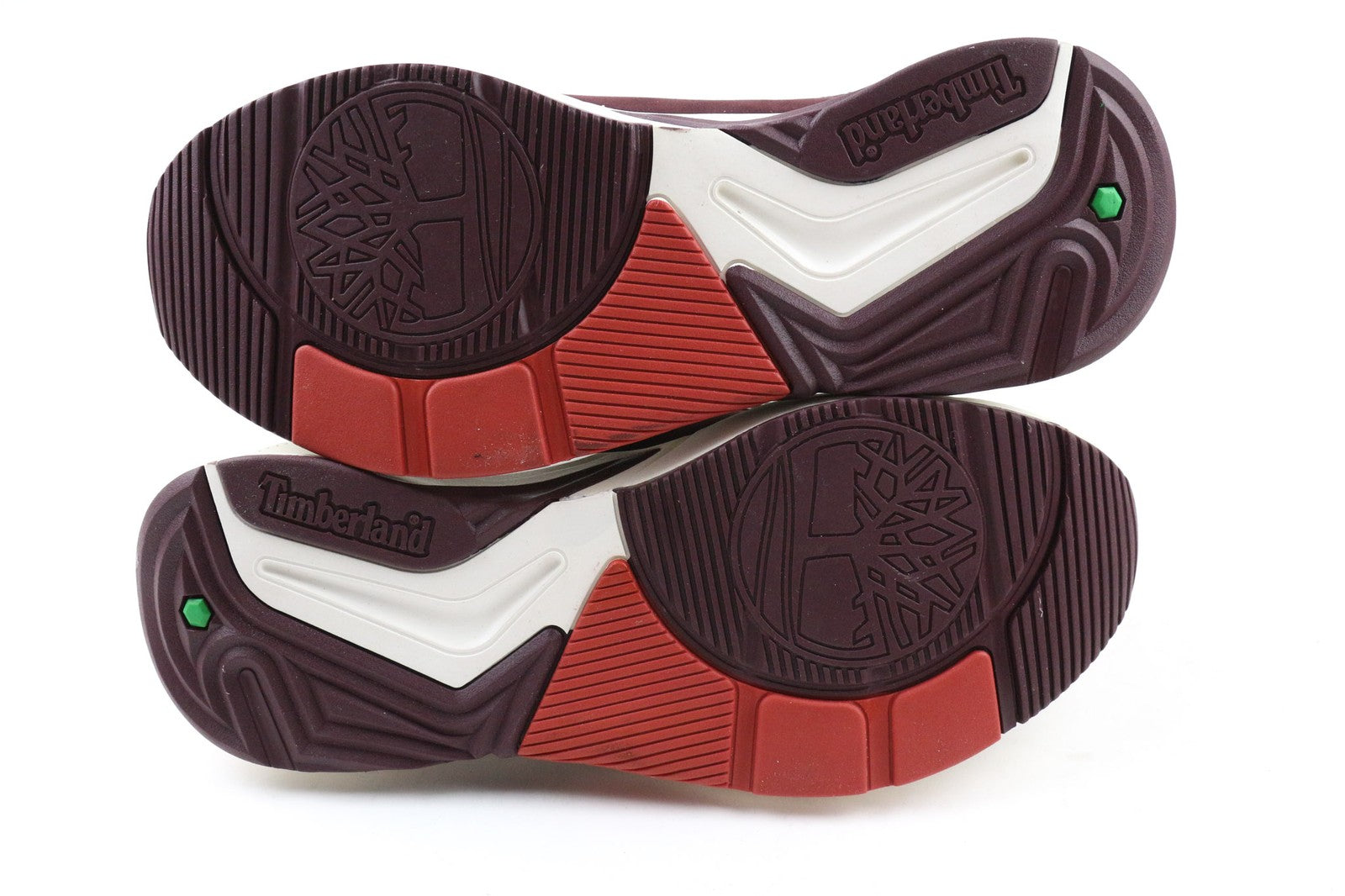 TIMBERLAND A249K Women's Sneakers UK4.5 Burgundy Leather Lace Up Low Top