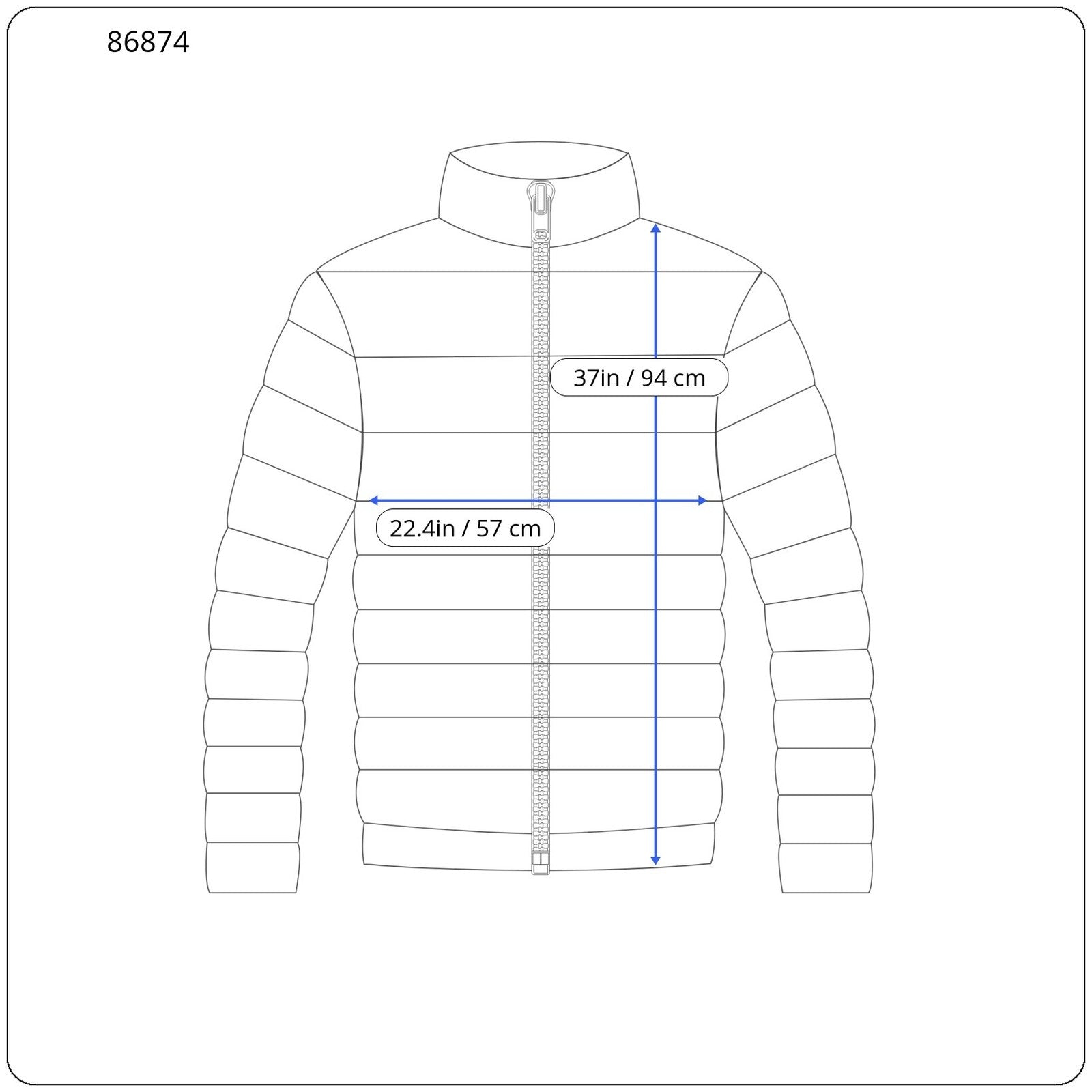 PEAK PERFORMANCE Bea Parka Women Jacket XL Blue Hooded Padded Full Zip 2in1