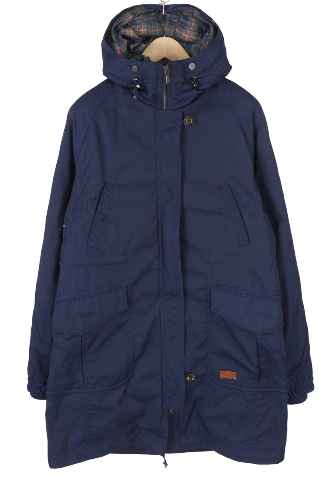 PEAK PERFORMANCE Bea Parka Women Jacket XL Blue Hooded Padded Full Zip 2in1