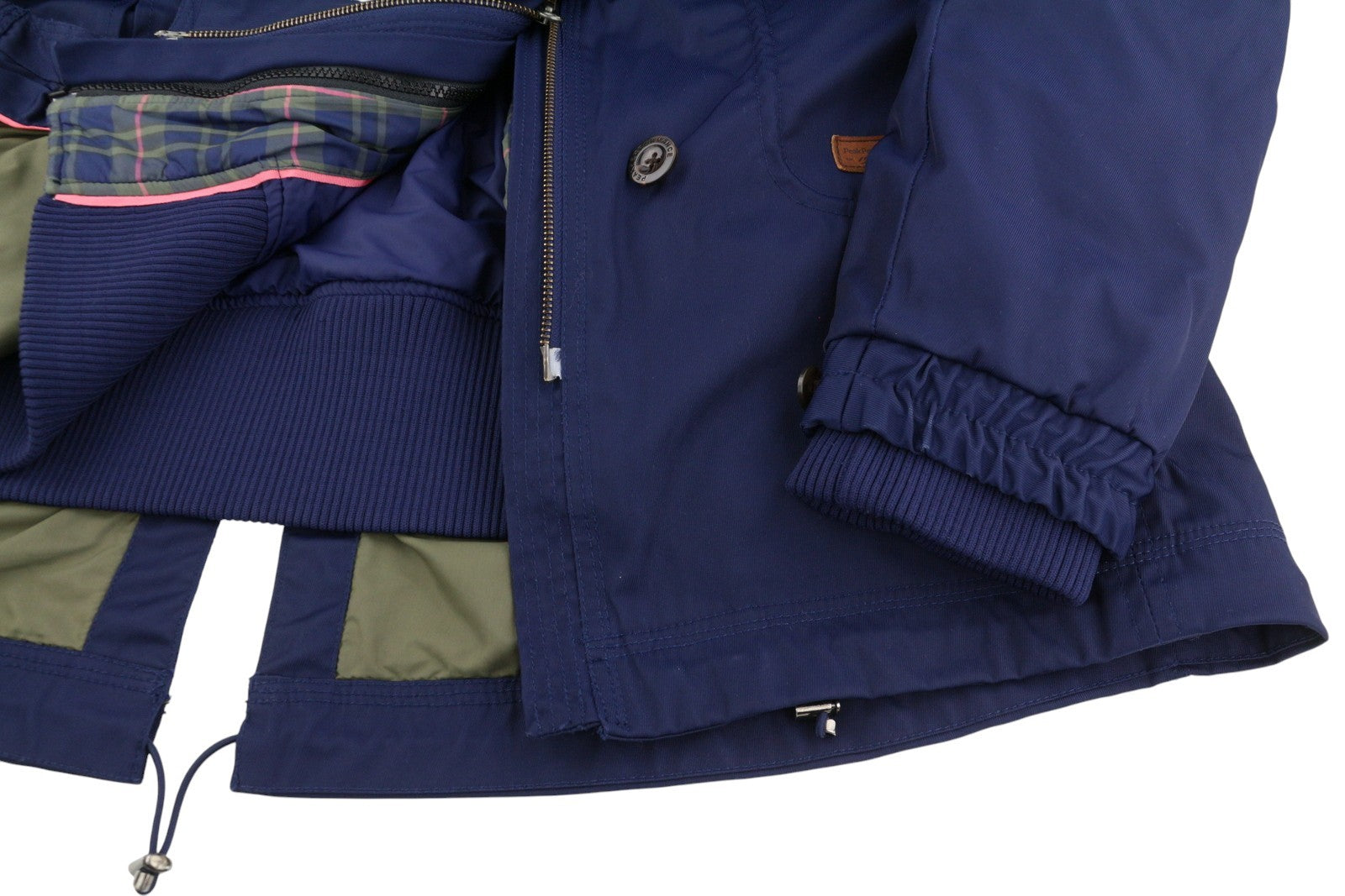 PEAK PERFORMANCE Bea Parka Women Jacket XL Blue Hooded Padded Full Zip 2in1