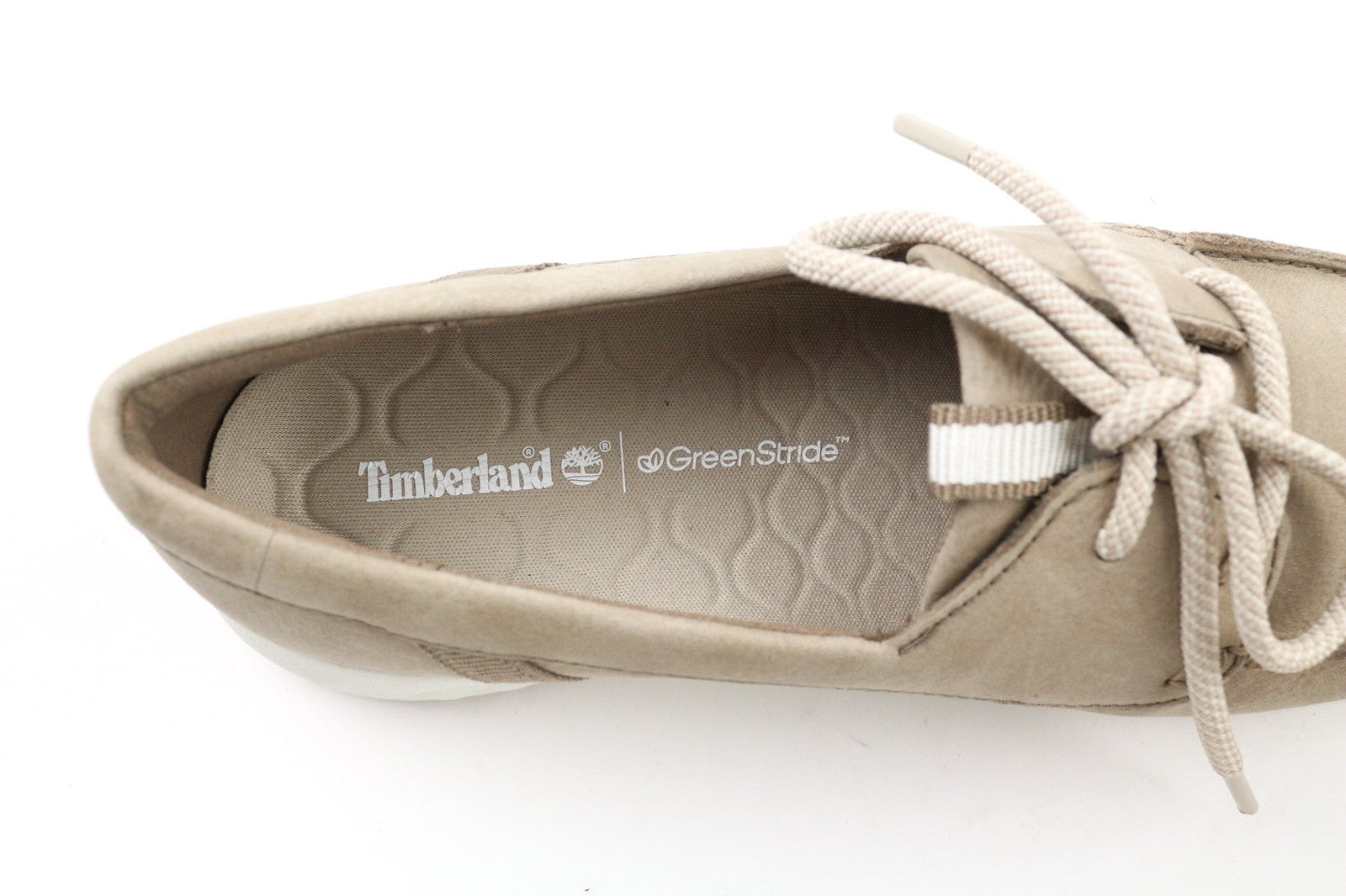 TIMBERLAND A2G71 Women's Slip On Shoes UK4.5 GreenStride Leather Almond