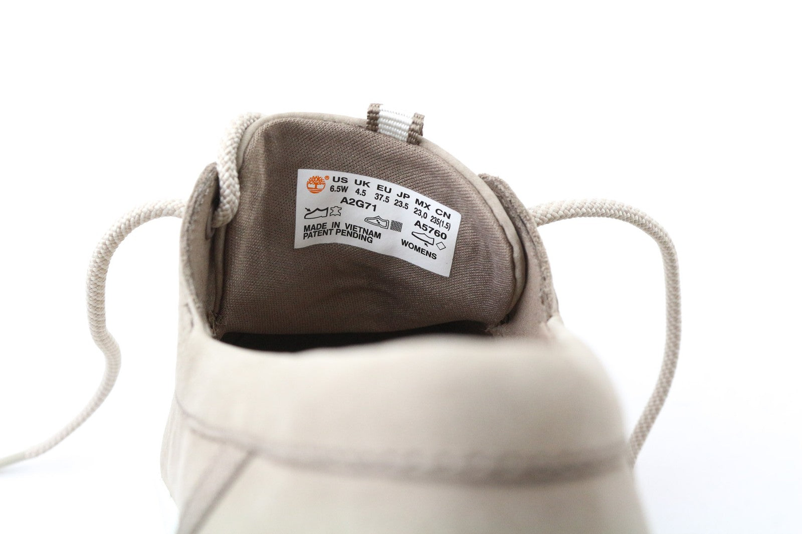 TIMBERLAND A2G71 Women's Slip On Shoes UK4.5 GreenStride Leather Almond