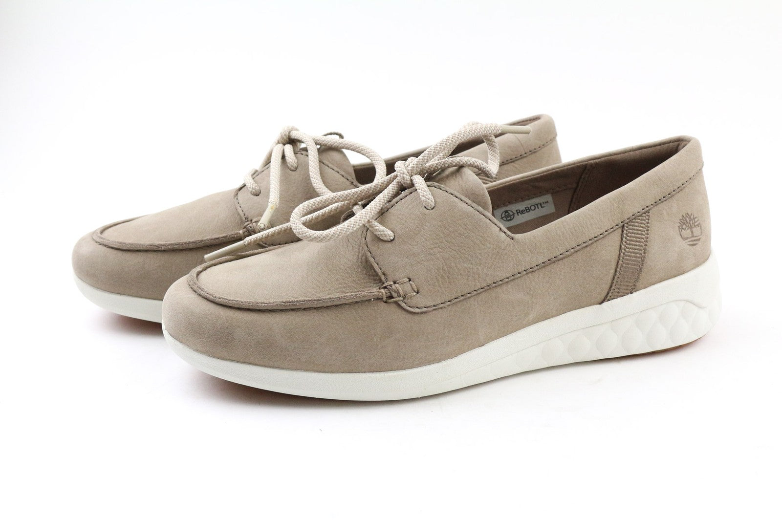 TIMBERLAND A2G71 Women's Slip On Shoes UK4.5 GreenStride Leather Almond