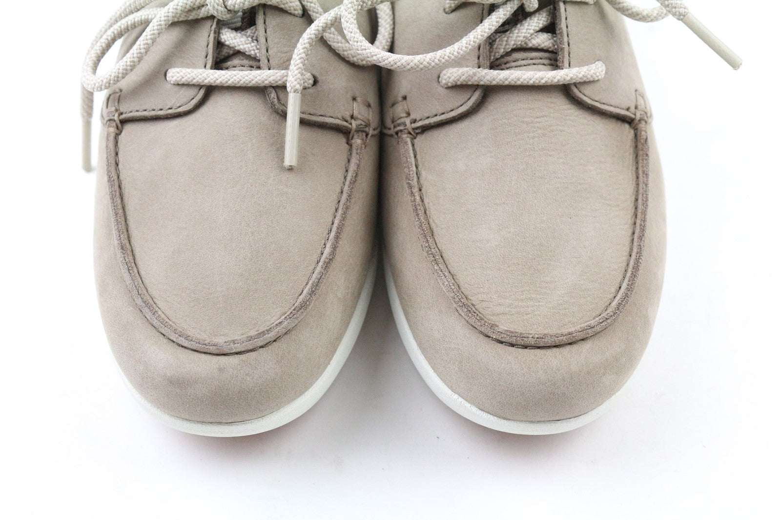 TIMBERLAND A2G71 Women's Slip On Shoes UK4.5 GreenStride Leather Almond