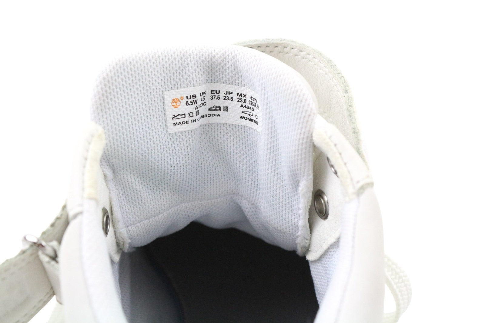 TIMBERLAND A1ZXC Women's Sneakers UK4.5 Light Leather Almond Toe Strap