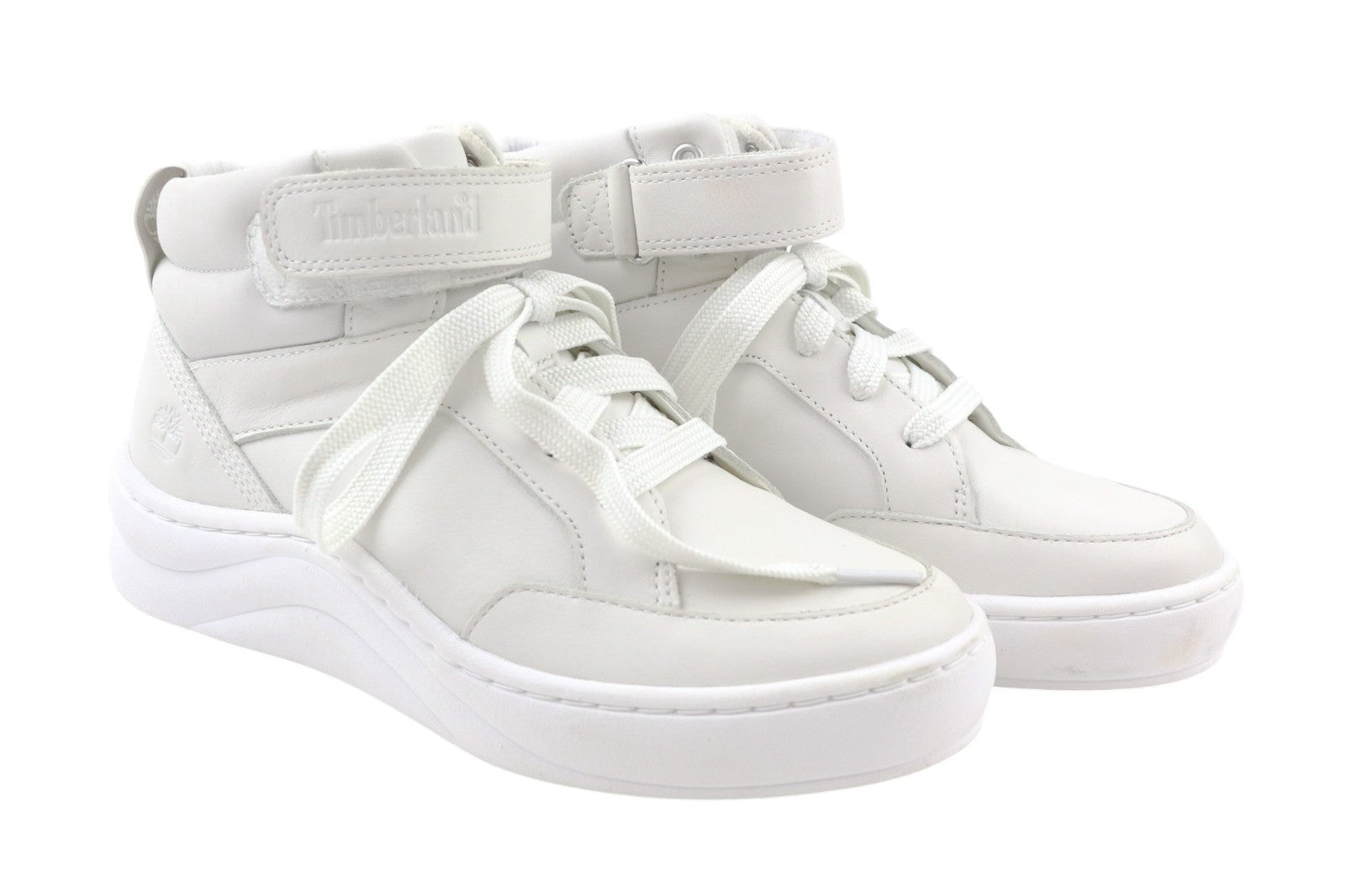 TIMBERLAND A1ZXC Women's Sneakers UK4.5 Light Leather Almond Toe Strap