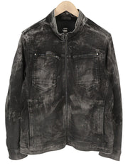 G-STAR Arc Zip Deconstructed 3D Slim Men Jacket XL Black Faded Zip Lightweight