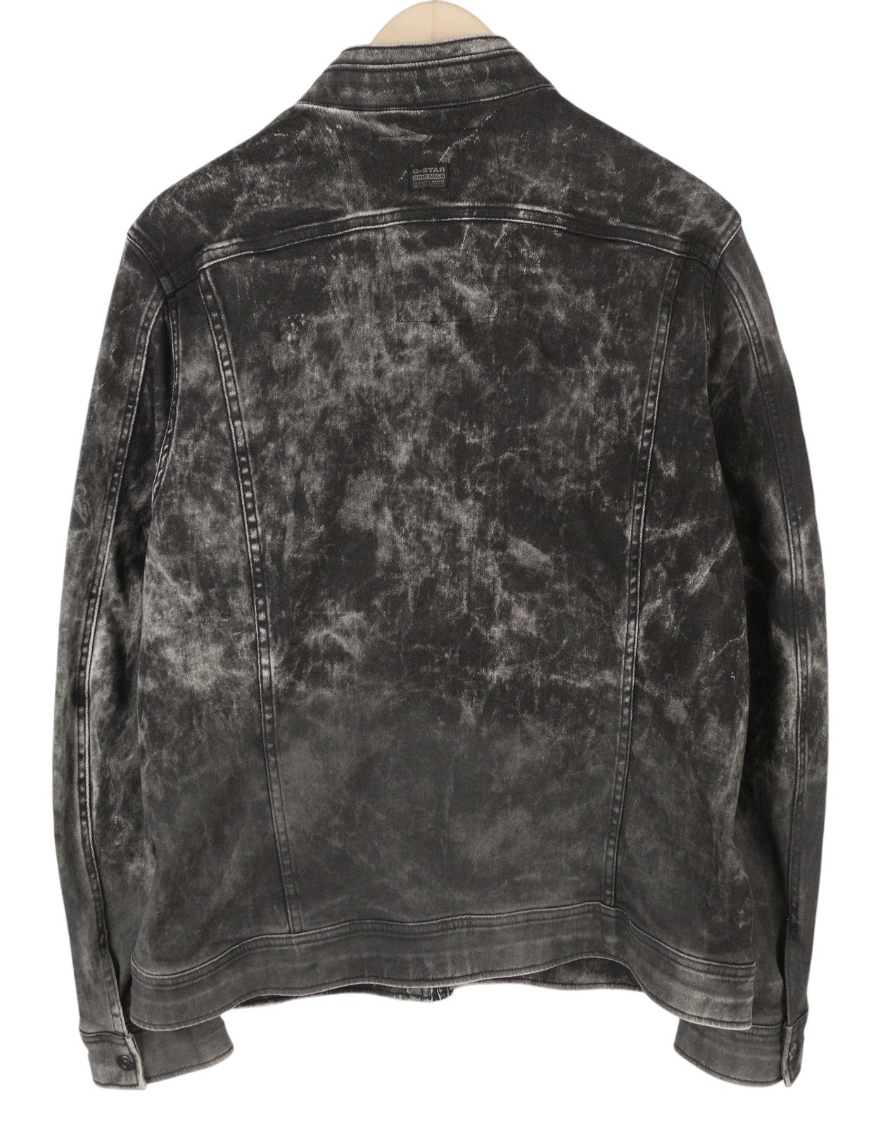 G-STAR Arc Zip Deconstructed 3D Slim Men Jacket XL Black Faded Zip Lightweight