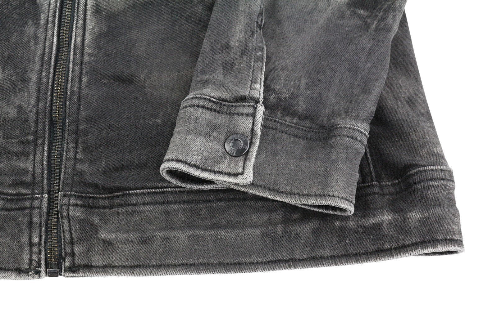 G-STAR Arc Zip Deconstructed 3D Slim Men Jacket XL Black Faded Zip Lightweight