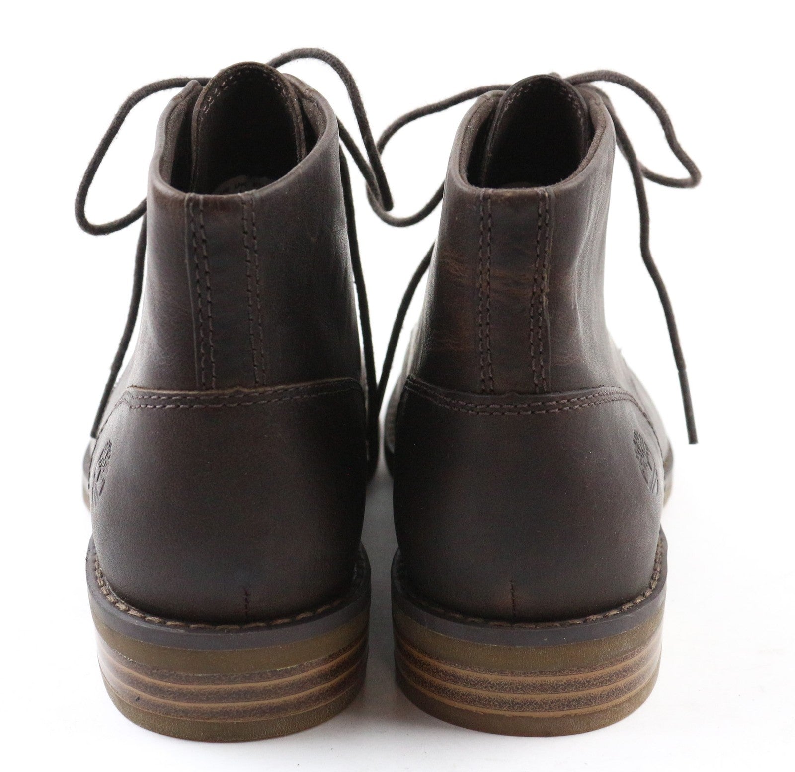 TIMBERLAND A23FH Women's Boots UK4 Brown Leather Lace Up Casual Ankle