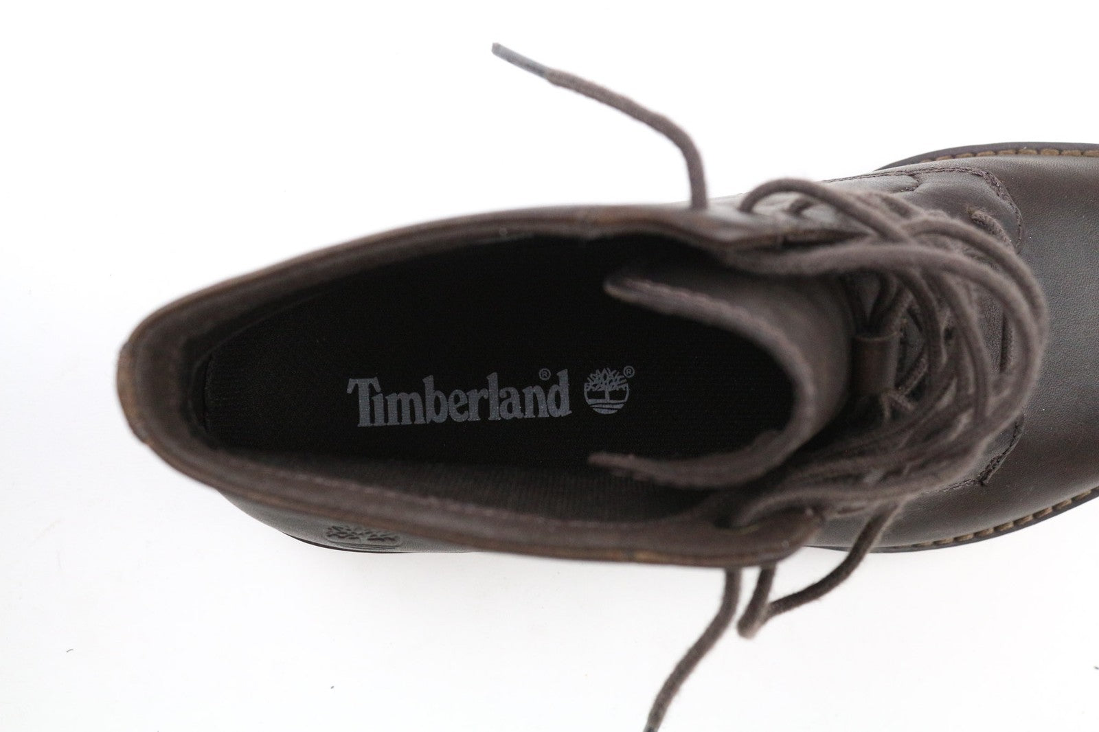 TIMBERLAND A23FH Women's Boots UK4 Brown Leather Lace Up Casual Ankle