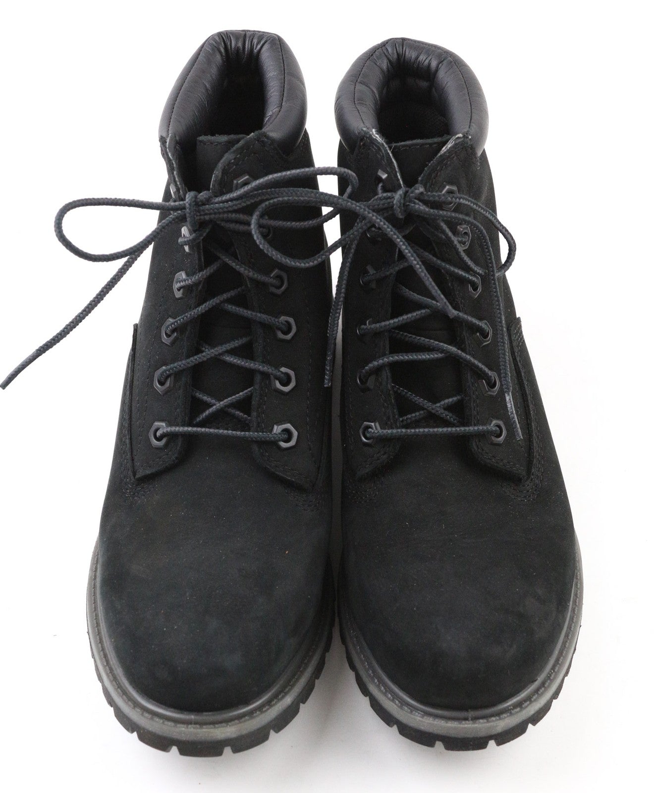 TIMBERLAND A17VM Women's Shoes UK5 Black Leather Casual Round Toe Logo