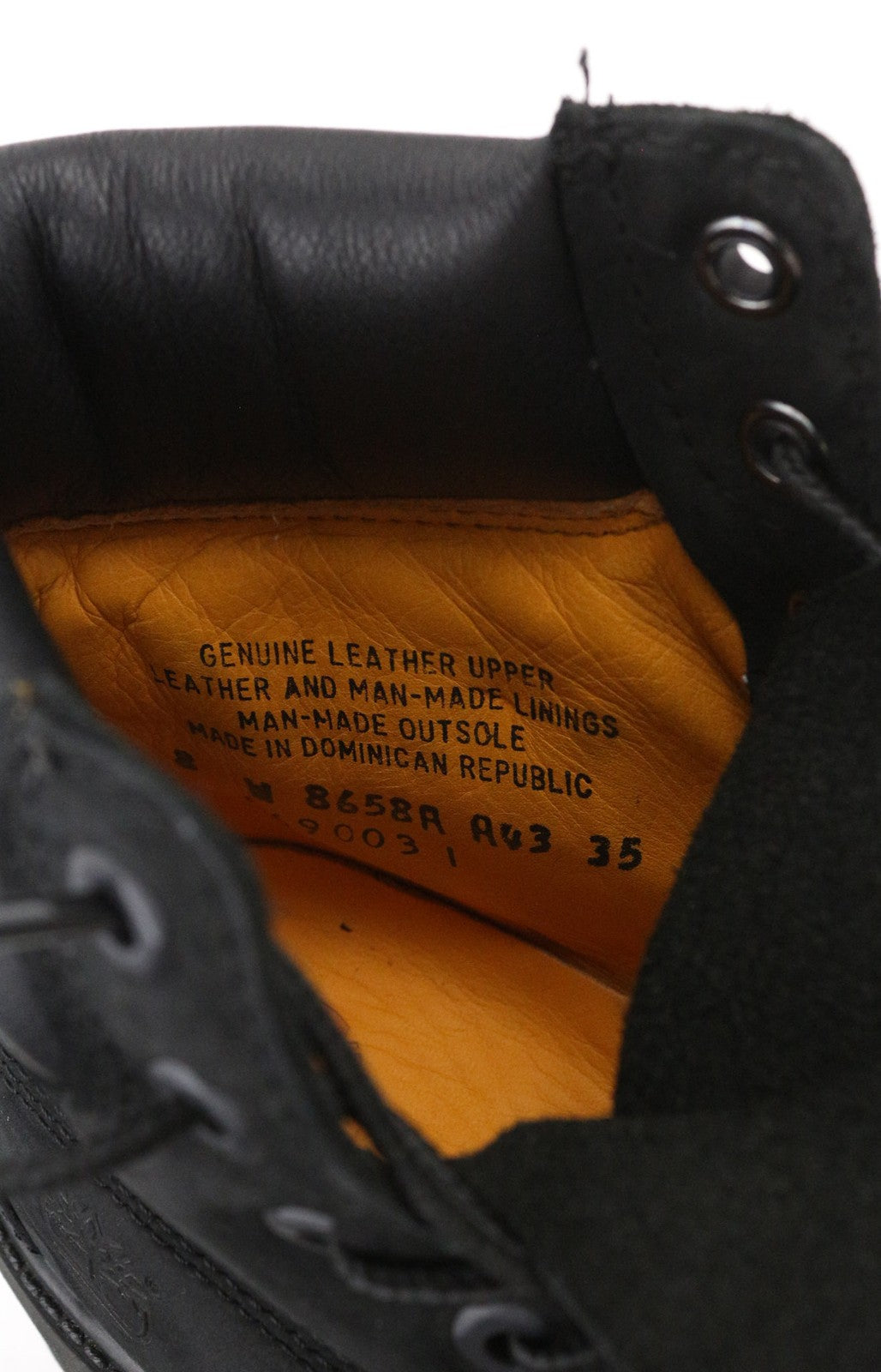 TIMBERLAND 8658R Women's Shoes ~UK6 Black Leather Logo Primaloft 400g