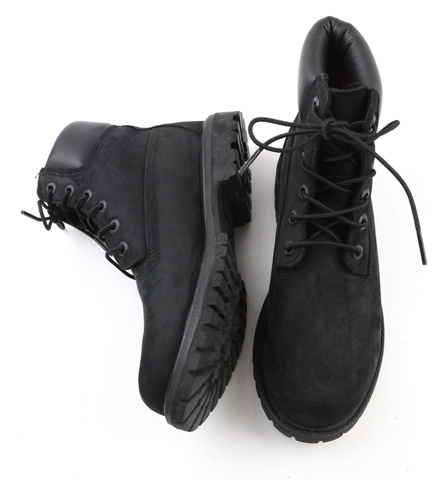 TIMBERLAND 8658R Women's Shoes ~UK6 Black Leather Logo Primaloft 400g