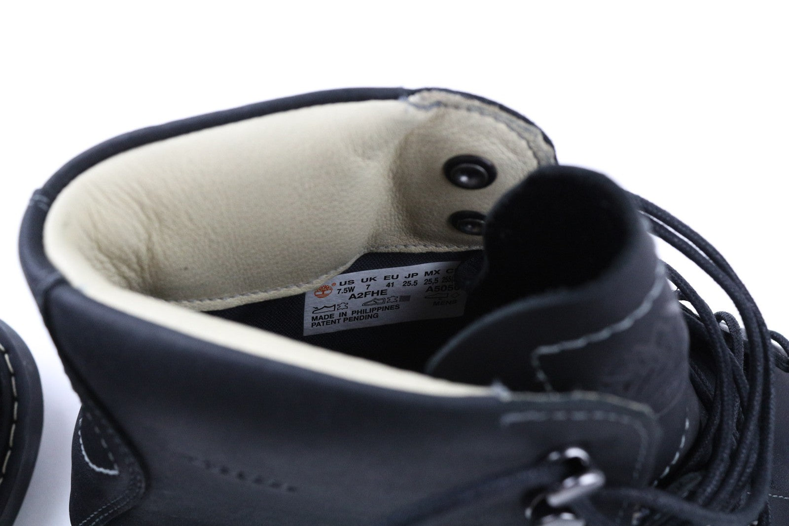 TIMBERLAND A2FHE Men's Boots UK7 Black Leather Waterproof Ankle Lace Up