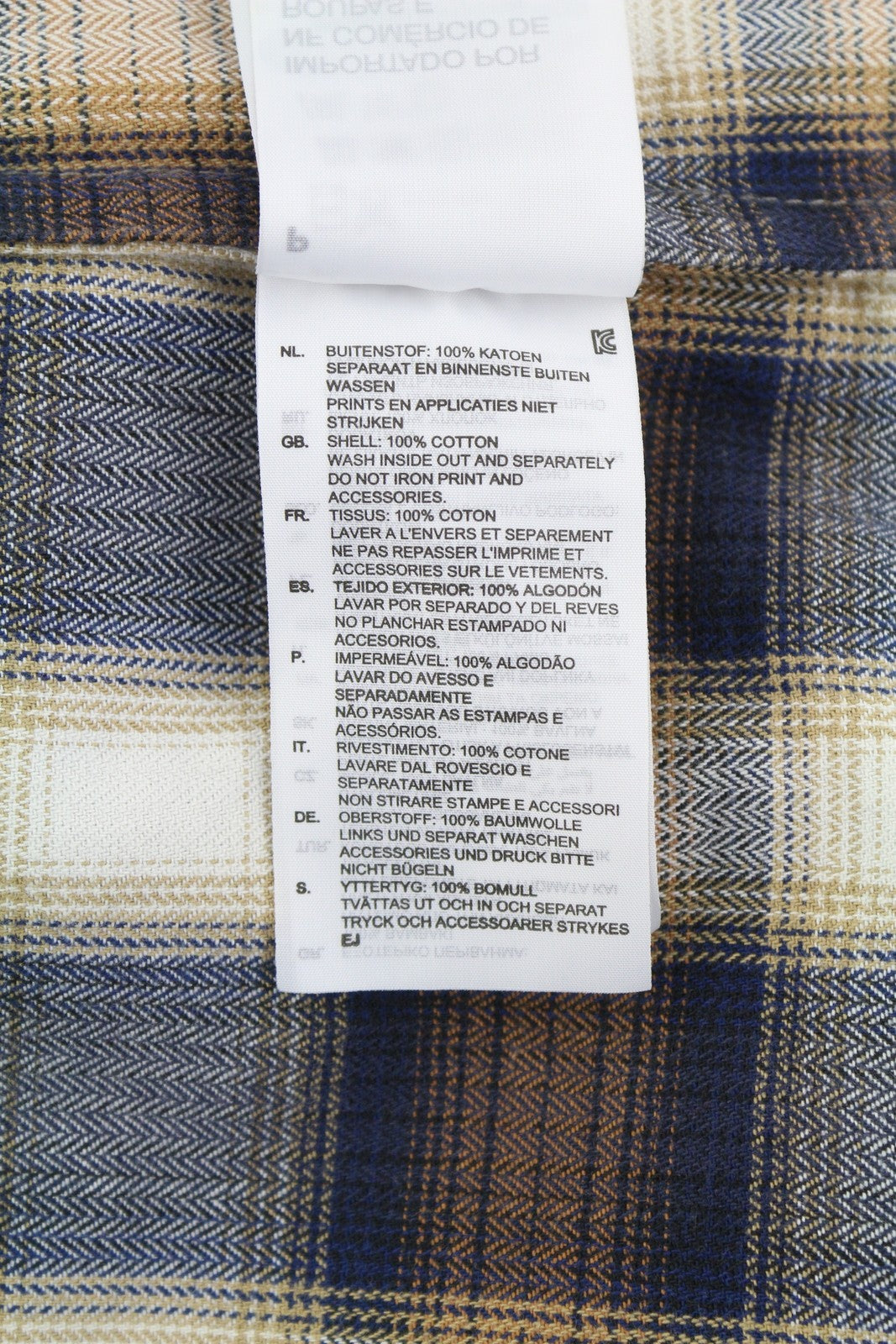 G-STAR Co Cowboy L/S Men Shirt XL Casual Western Plaid Button-Up Spread Neck