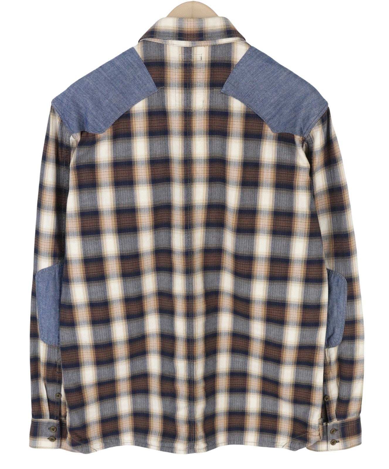 G-STAR Co Cowboy L/S Men Shirt XL Casual Western Plaid Button-Up Spread Neck