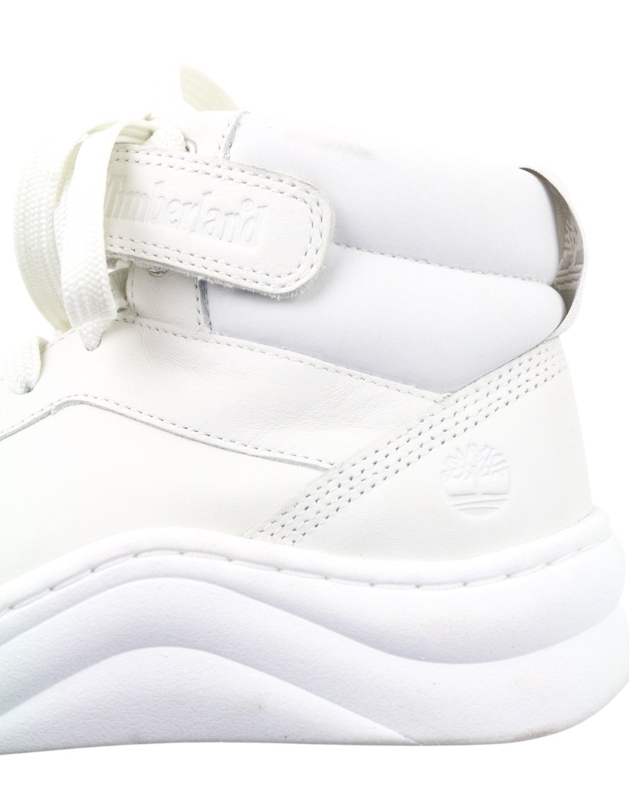 TIMBERLAND A1ZXC Women's Sneakers UK4 White Leather ReBOTL Lace Up Style