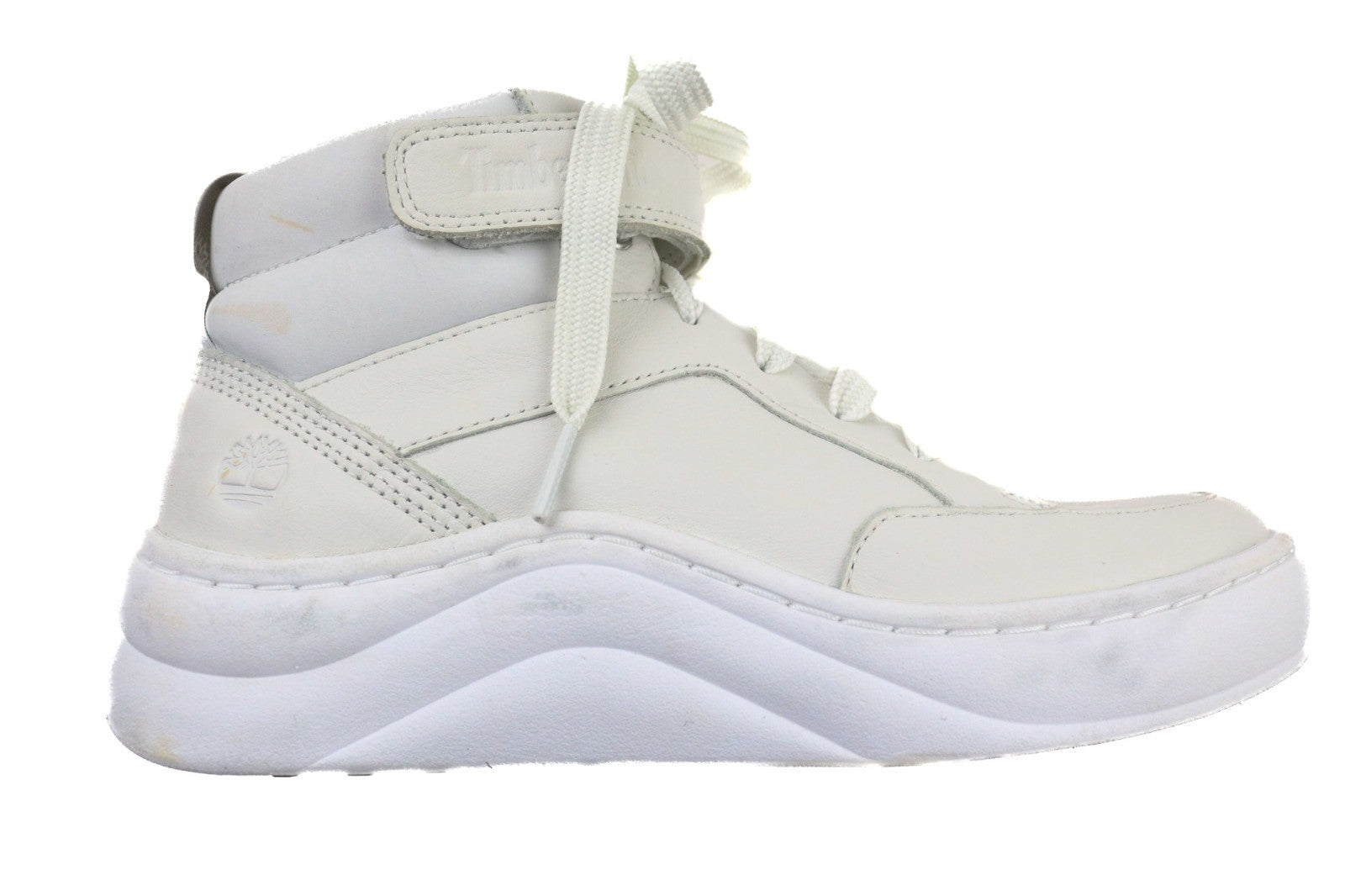 TIMBERLAND A1ZXC Women's Sneakers UK4 White Leather ReBOTL Lace Up Style