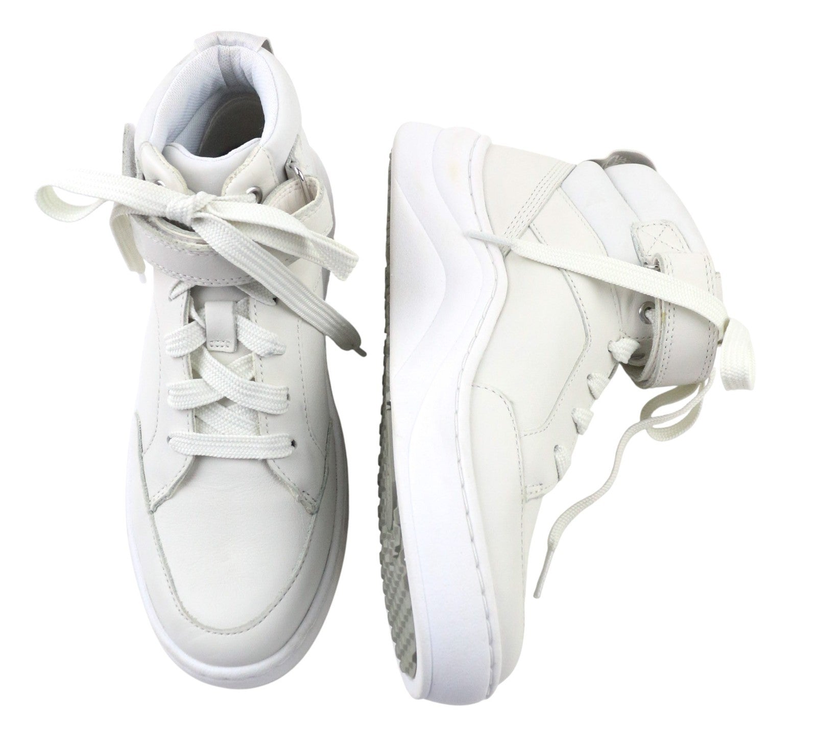 TIMBERLAND A1ZXC Women's Sneakers UK4 White Leather ReBOTL Lace Up Style