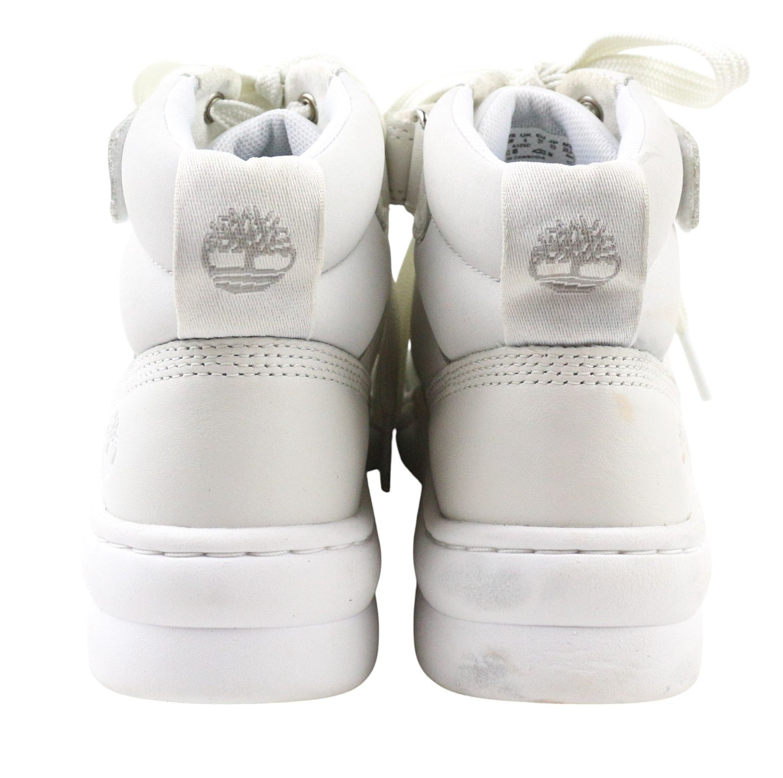 TIMBERLAND A1ZXC Women's Sneakers UK4 White Leather ReBOTL Lace Up Style