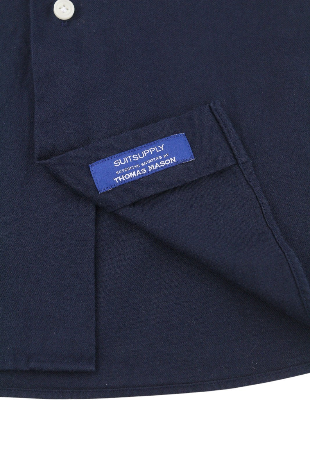 SUITSUPPLY Egyptian Cotton Men Formal Shirt 41/42 16/16 1/2 Dark Bue Slim Fit