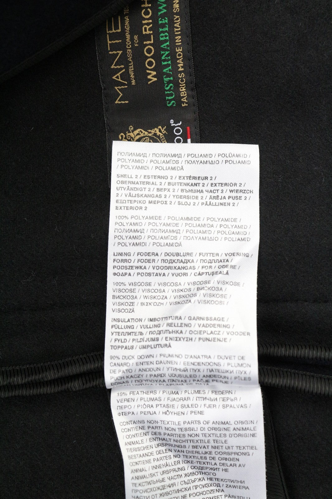 WOOLRICH Women's Double Wool 2in1 Parka Jacket S Hooded Mid-Length Down