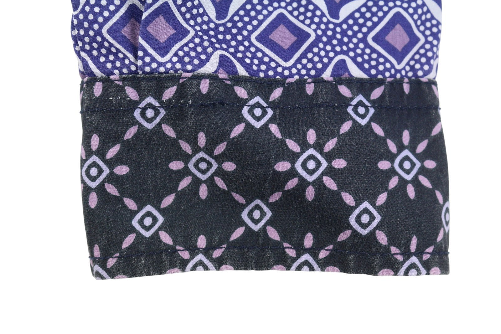 DESIGUAL Men Shirt L Casual Patterned Button-Up Spread Neck Pockets Regular Fit