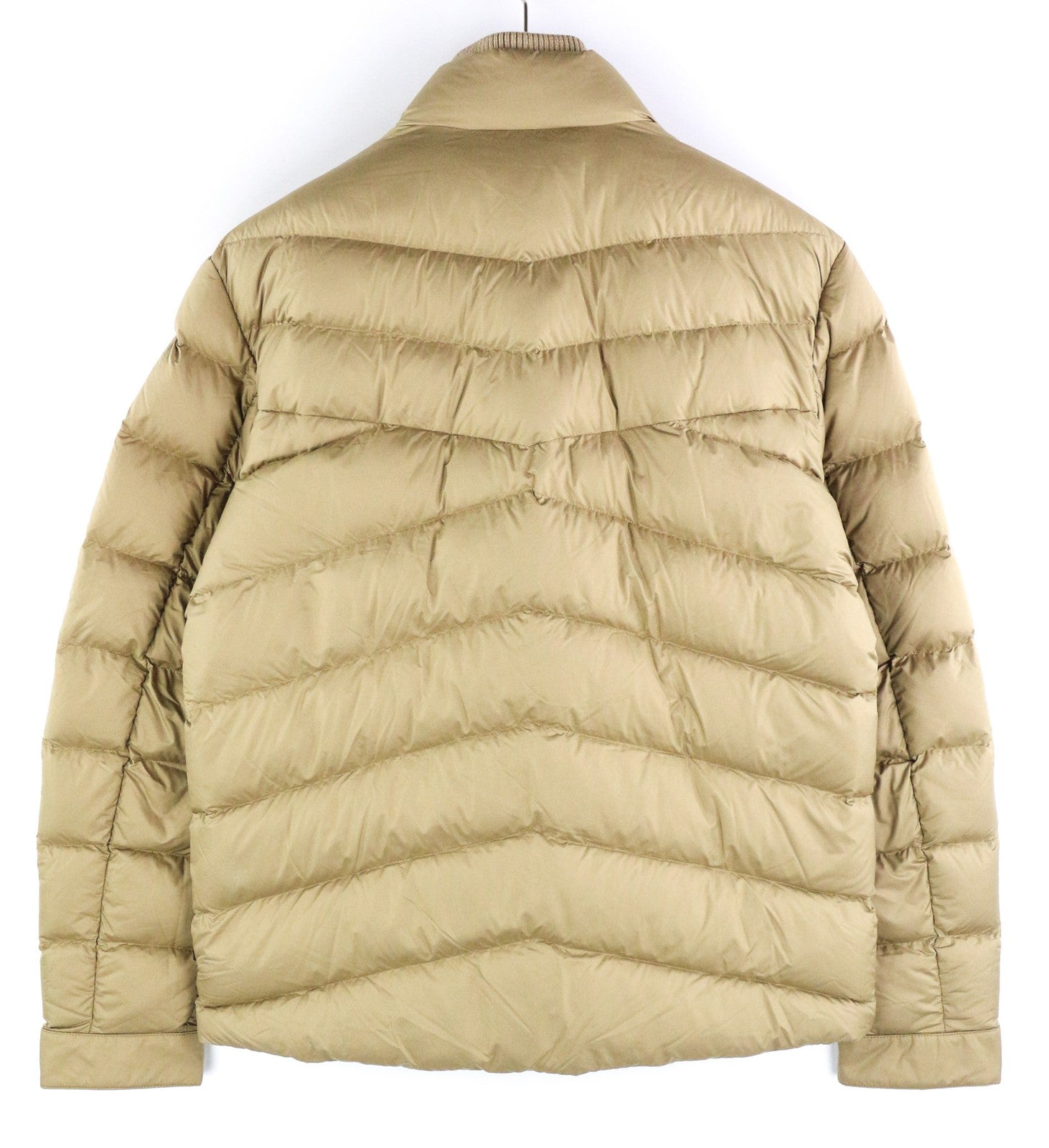 WOOLRICH Sundance Down Men's Jacket L Brown Quilted Padded Zip High Neck