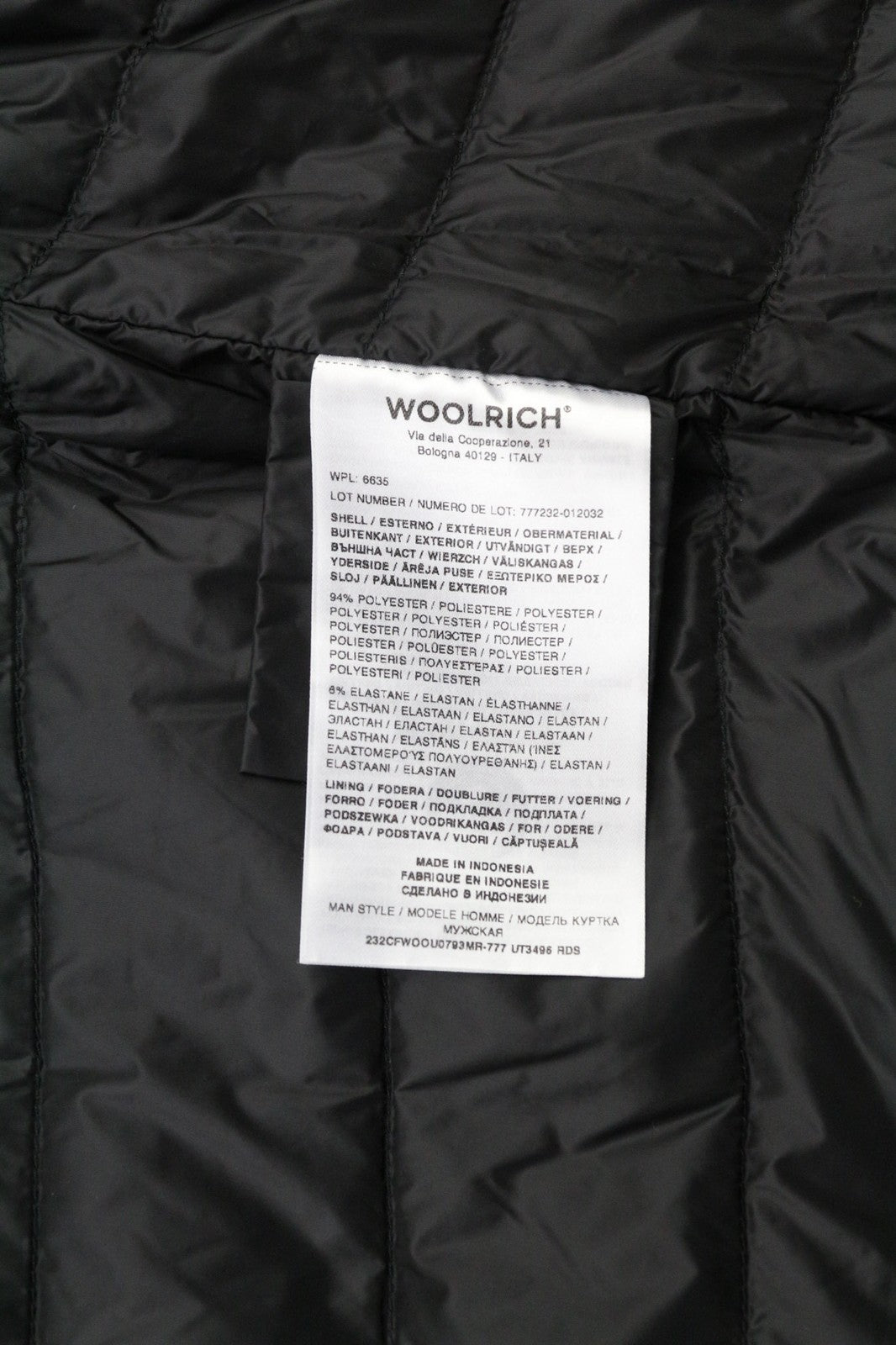 WOOLRICH Soft Shell Field Men's Jacket L Padded Down Lined High Hidden Hood