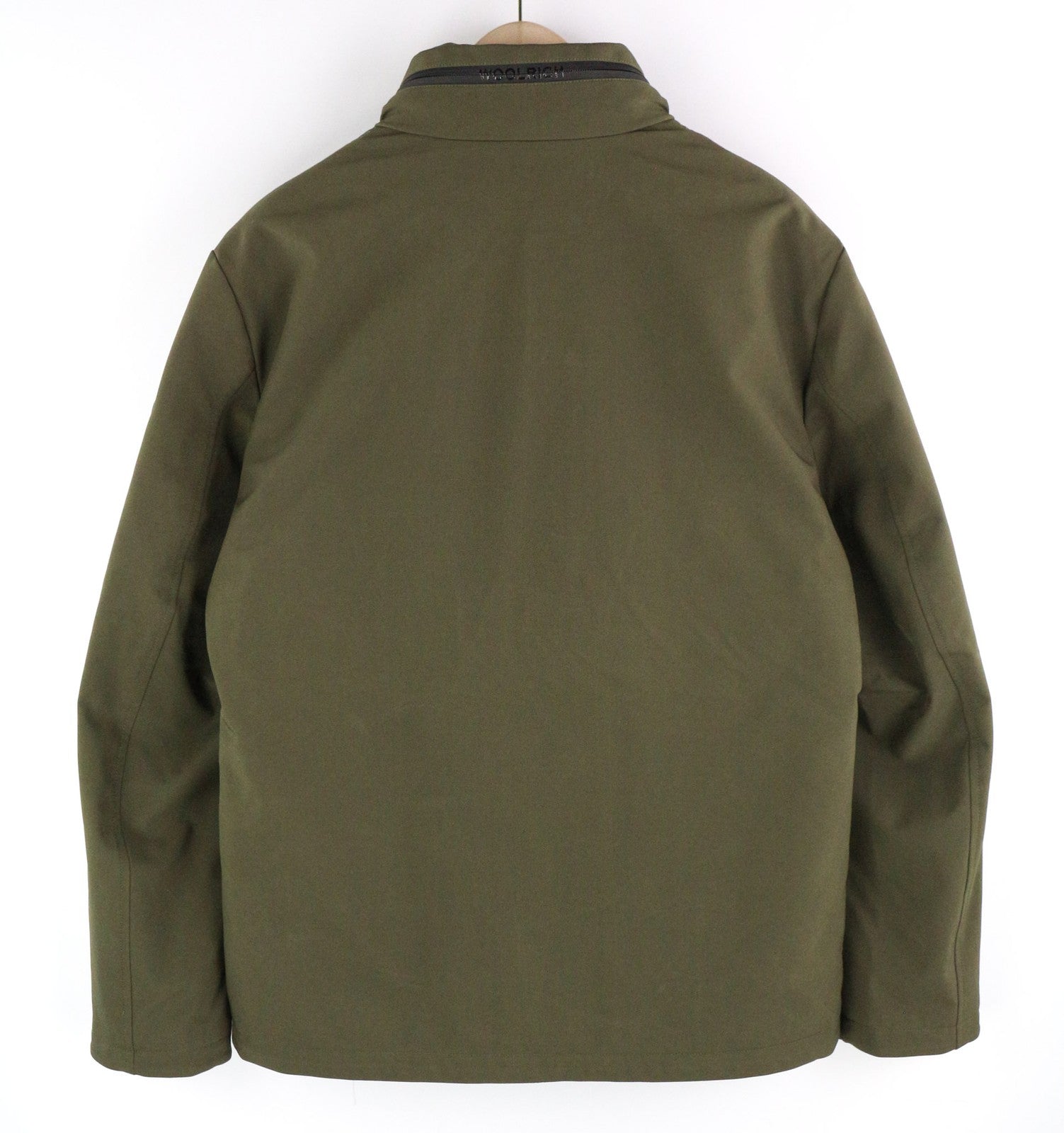 WOOLRICH Soft Shell Field Men's Jacket L Padded Down Lined High Hidden Hood