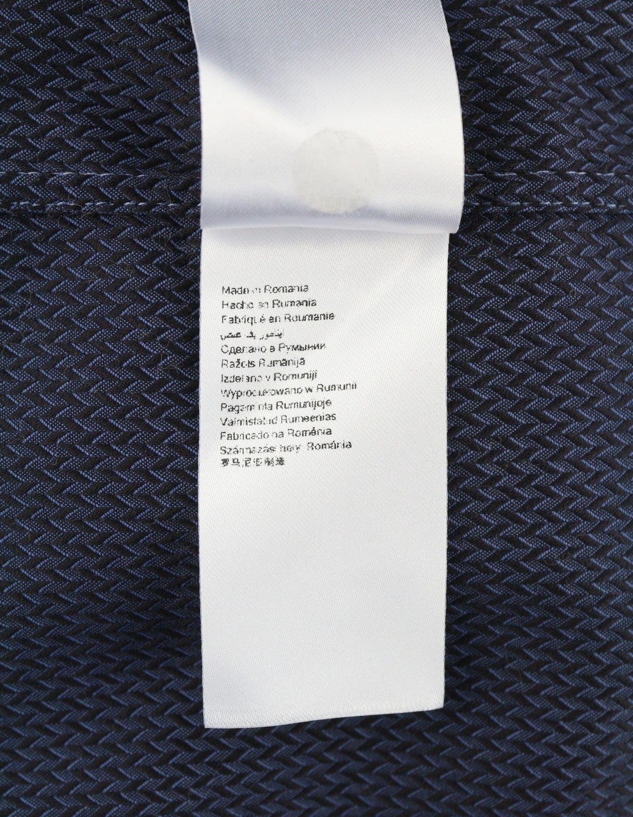 ETON Signature Twill Men Formal Shirt XL Blue Patterned Slim Button-Up Spread