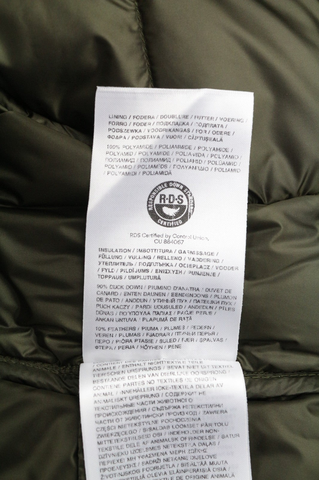 WOOLRICH Lobster Crinkle Down Hybrid Men's Jacket L Hooded Lined Padded