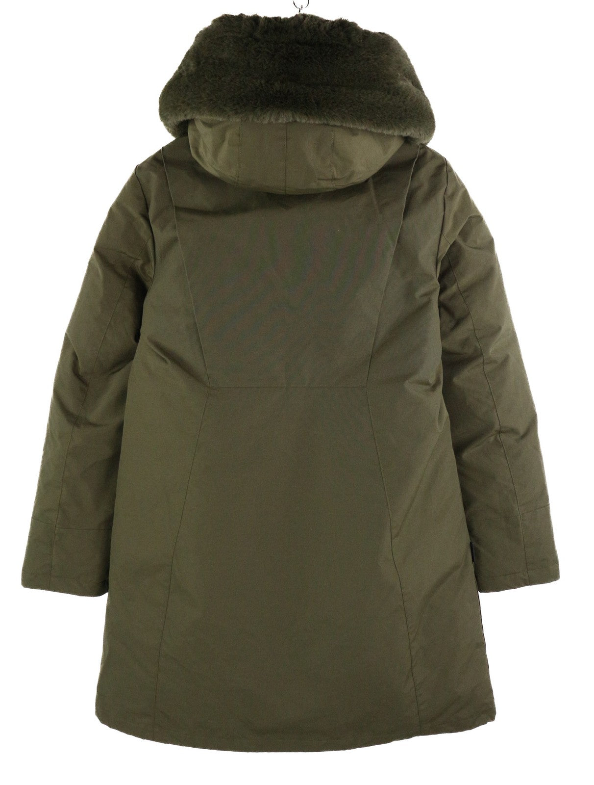 WOOLRICH Bow Bridge Parka Women's Jacket S Down Hooded Mid Coat Lined Zip