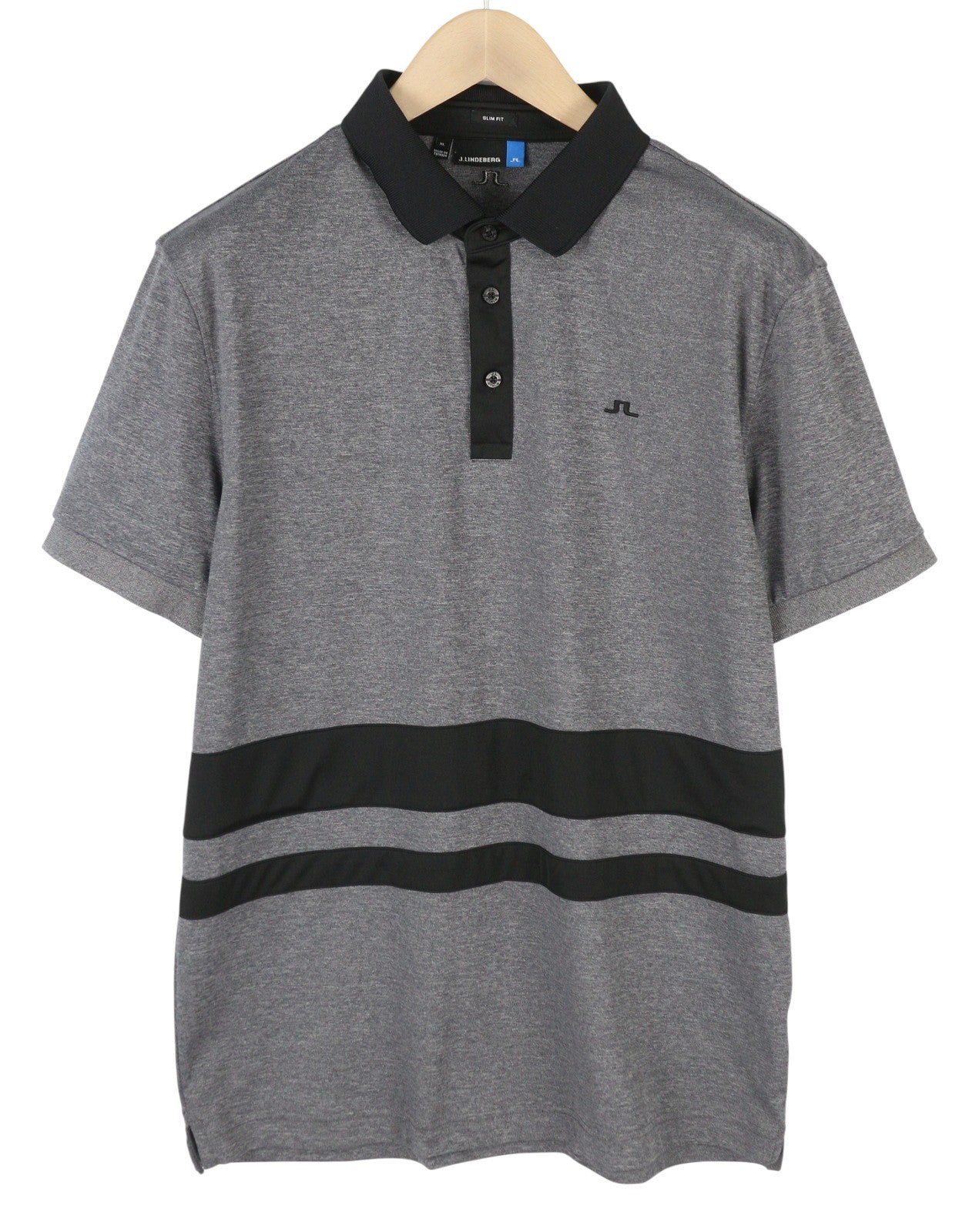 J. LINDEBERG Lucas Slim Fit-Tx Jersey Men Polos XL Grey Short Sleeve T-Shirt