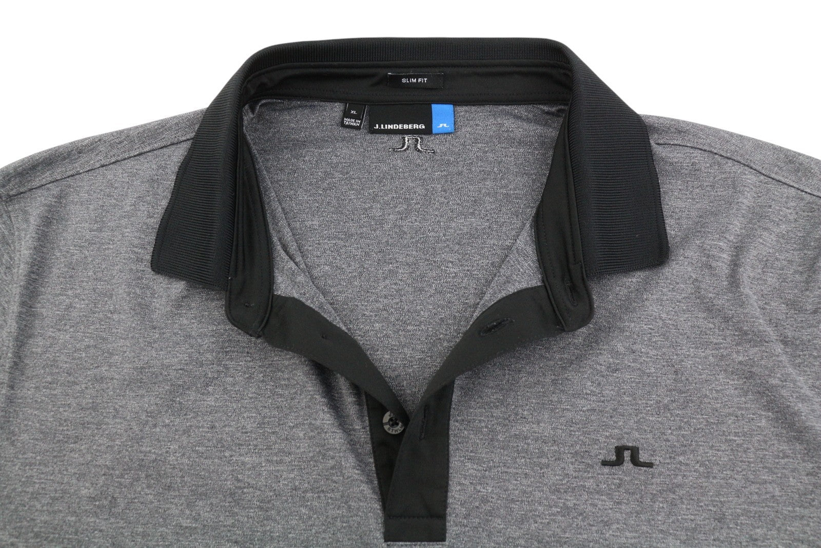 J. LINDEBERG Lucas Slim Fit-Tx Jersey Men Polos XL Grey Short Sleeve T-Shirt