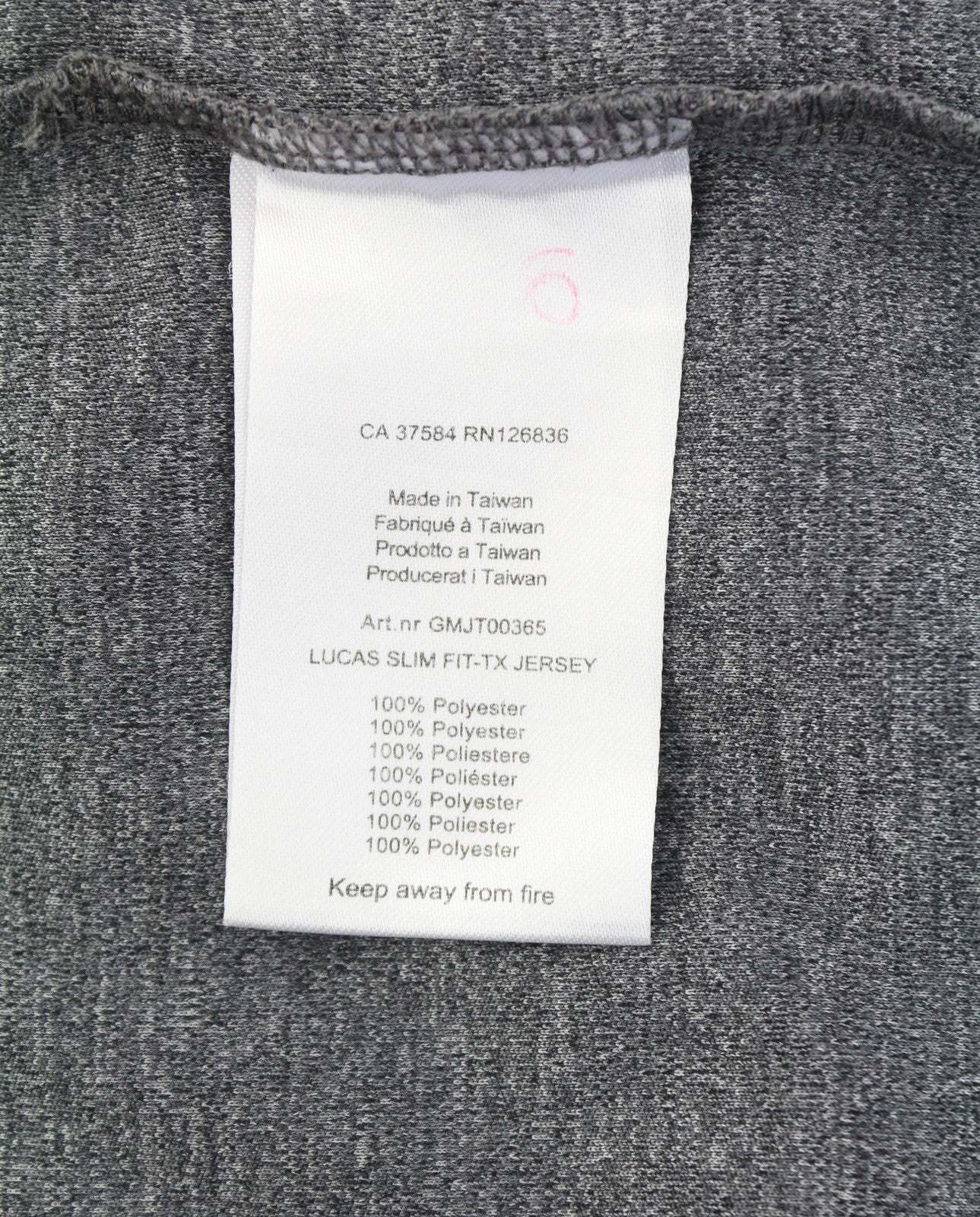 J. LINDEBERG Lucas Slim Fit-Tx Jersey Men Polos XL Grey Short Sleeve T-Shirt