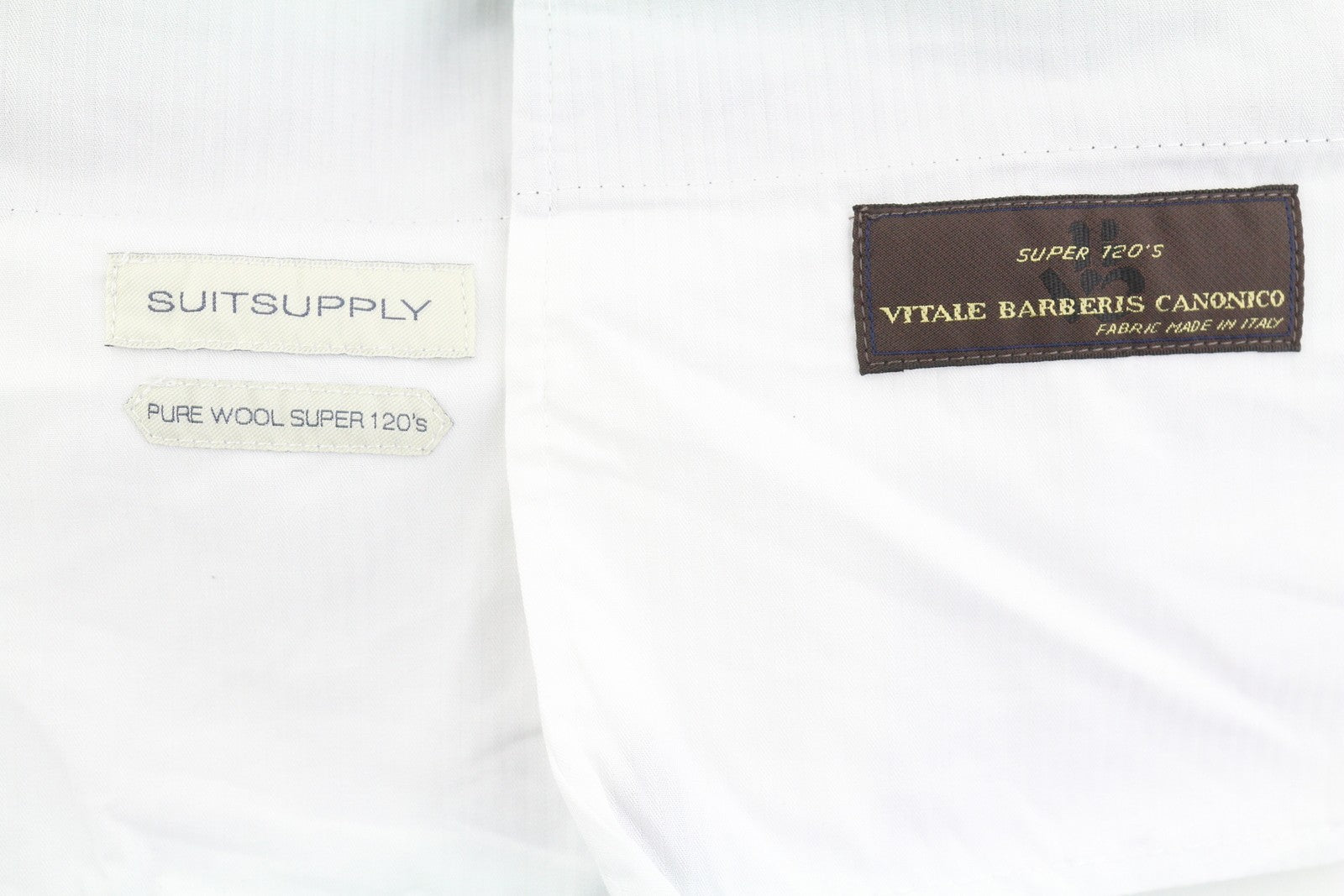 SUITSUPPLY Soho Men Trousers UK30R Grey Pure Wool Super 120's Tapered Fit Zip