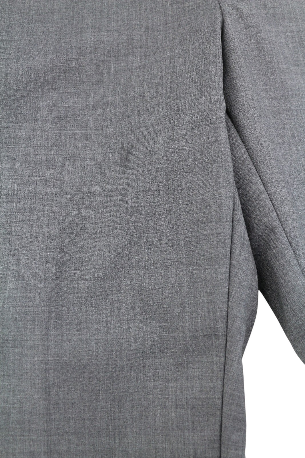 SUITSUPPLY Soho Turn-Up Men Trousers UK34R Grey Pure Wool S120 Tapered Fit Zip