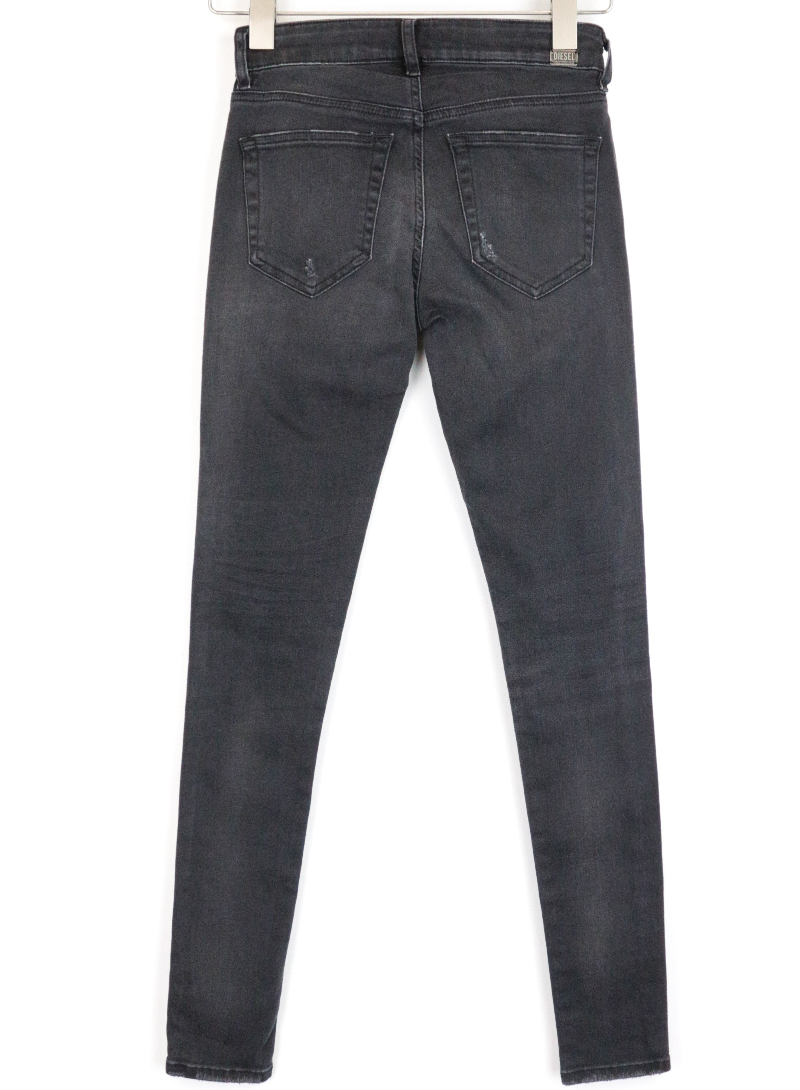 DIESEL Slandy 069GI Women's W24/L32 Skinny Grey Super Slim Fit Stretch Jeans