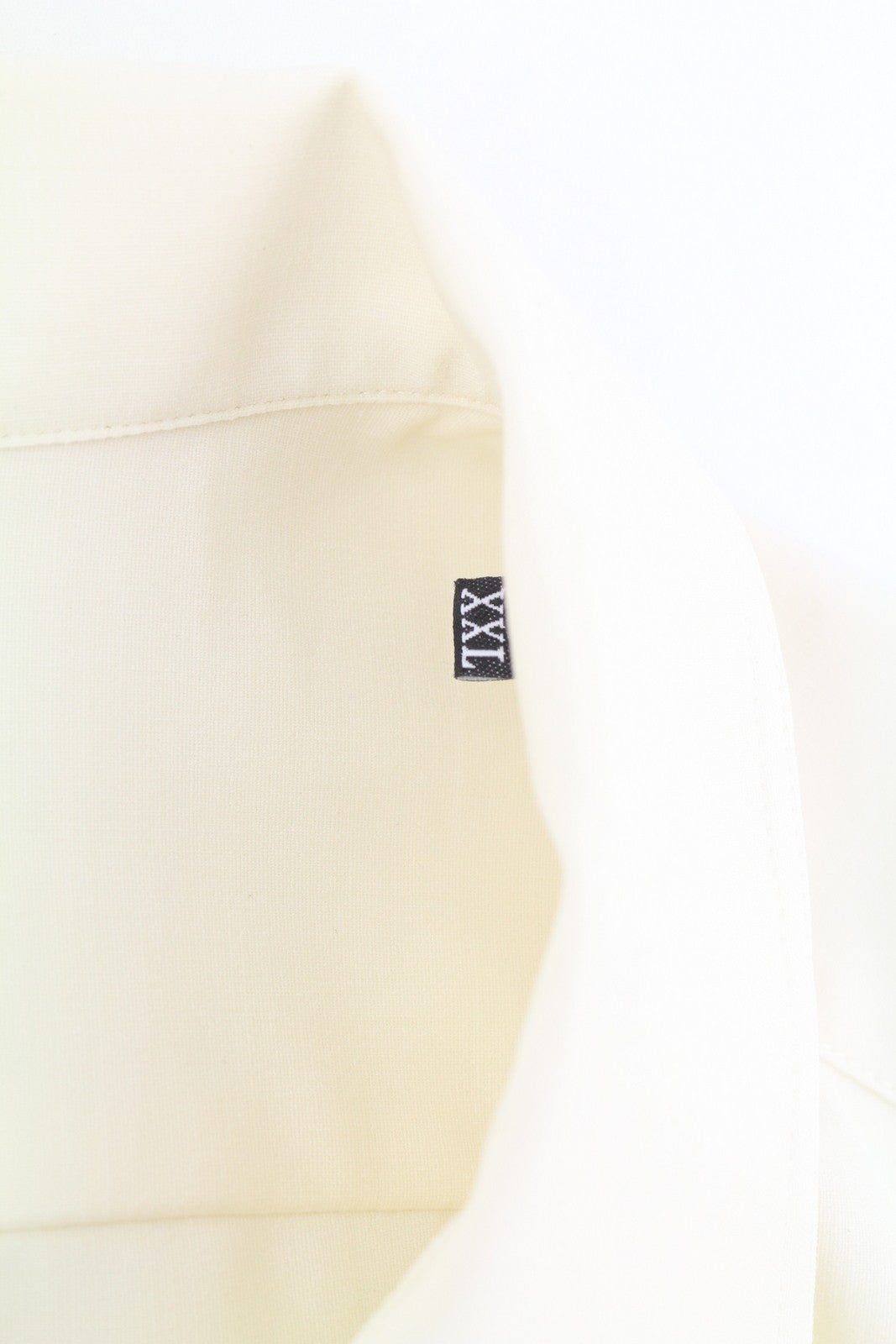 DIESEL S-Wooly Men Shirt 2XL White Wool Blend Notched Neck Button-Up Pocket