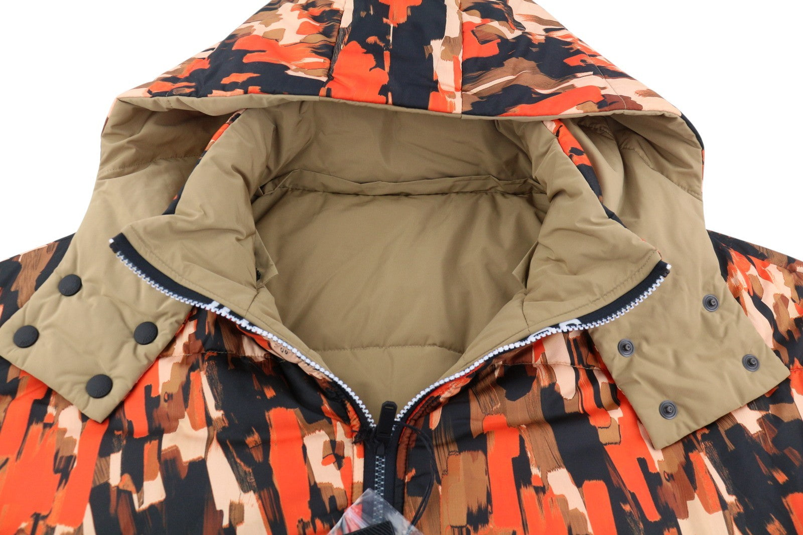 JUST CAVALLI Men Jacket 54 Colourful Printed Padded Hooded Reversible RRP710