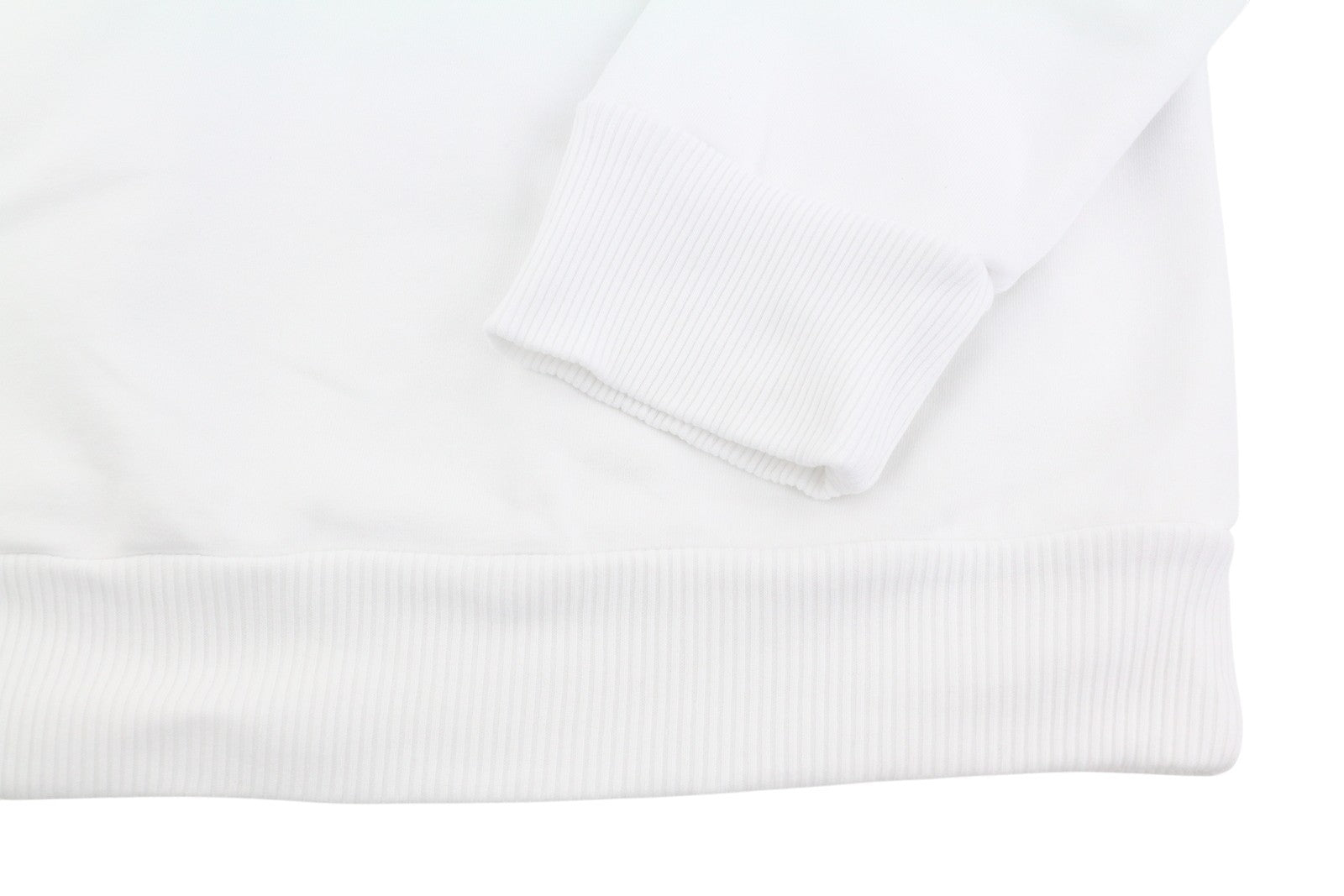 DIESEL Men Hoodie XL White Embroidered Front Logo Hooded Long Sleeve Pullover