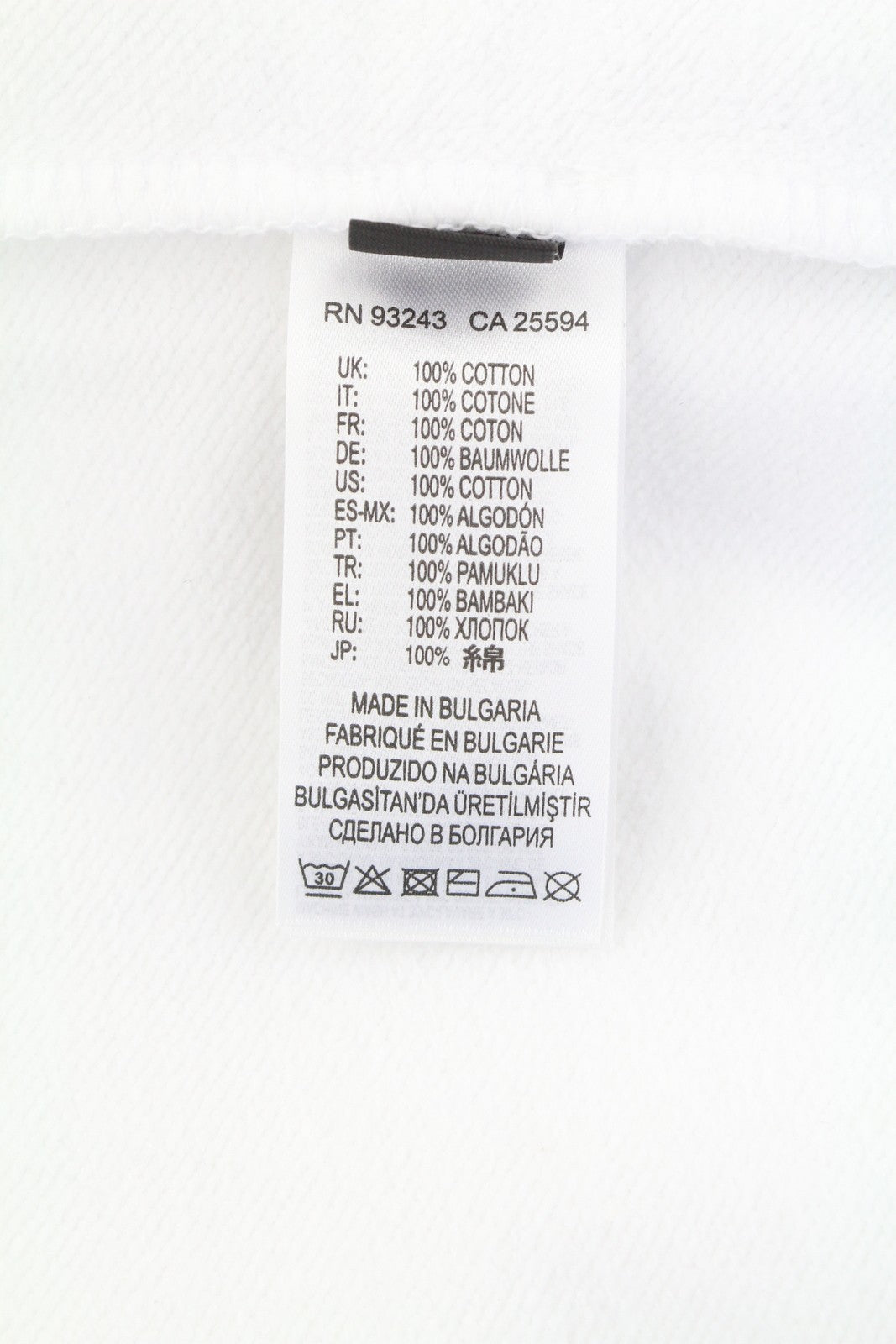 DIESEL Men Hoodie XL White Embroidered Front Logo Hooded Long Sleeve Pullover