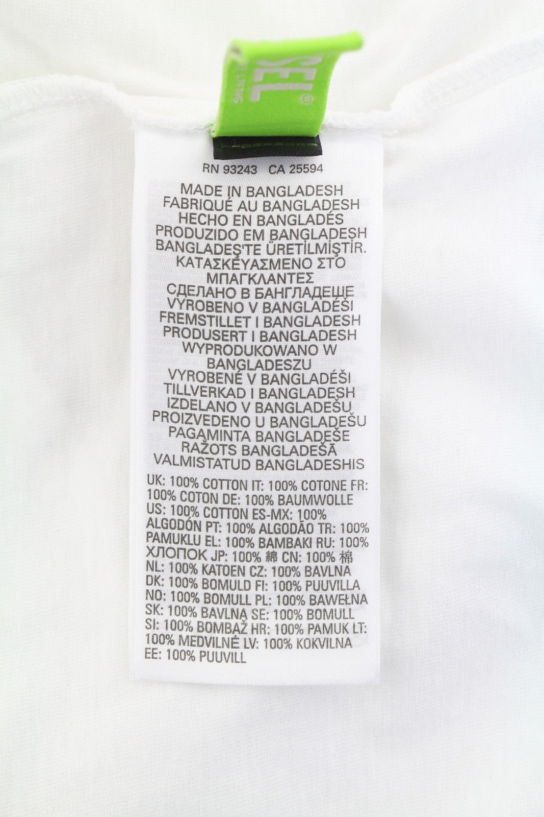 DIESEL T-Diegos-LS-K27 Men T-Shirt XL White Crew Neck Long Sleeved Pullover