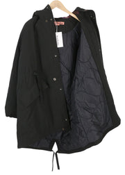 ACNE STUDIOS Men Jacket 48 Black Drawstrings Waist Hooded Padded Parka RRP810
