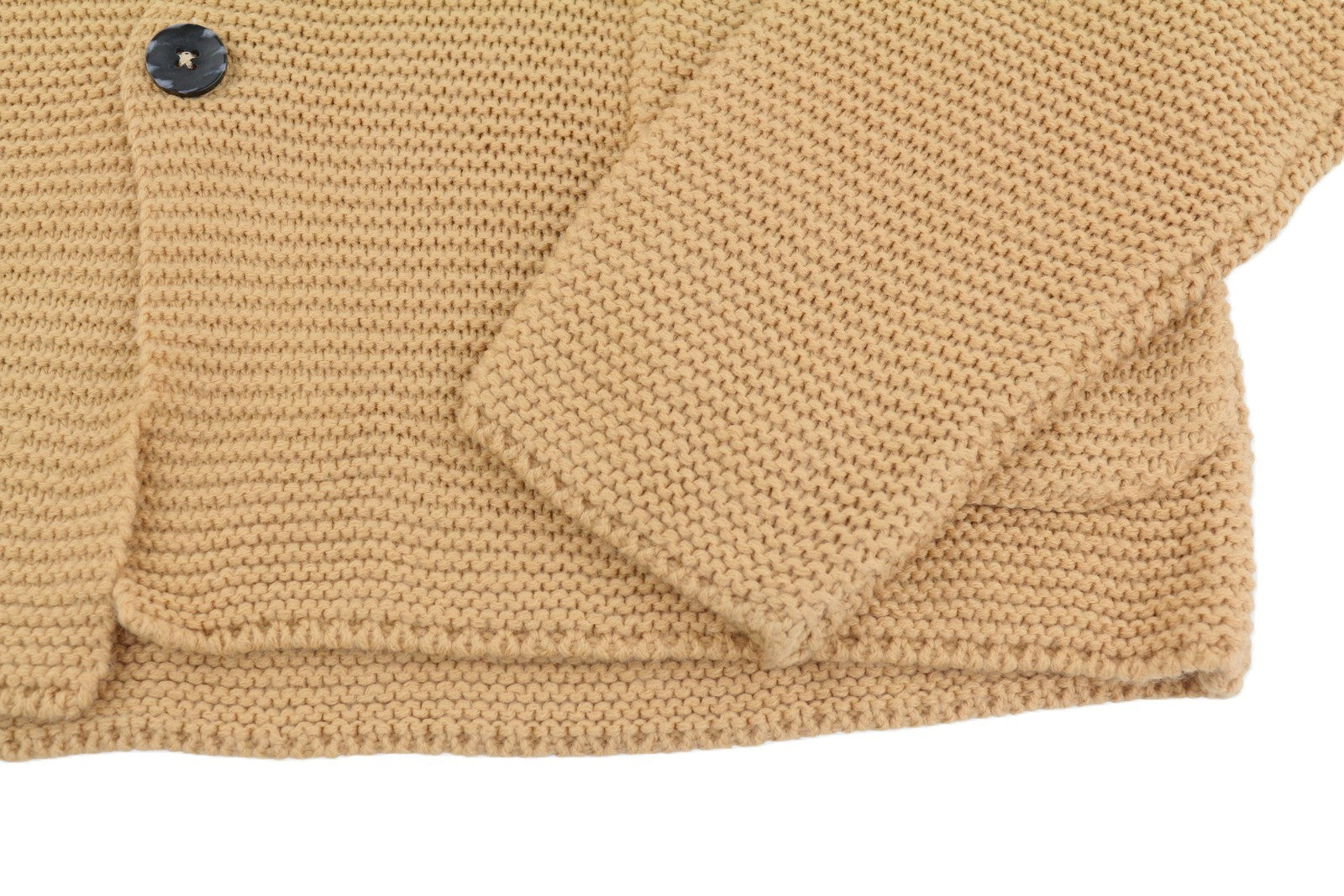 TRUSSARDI Cecina Men Cardigan XL Beige Wool Blend Tight Knit Button-Up RRP320