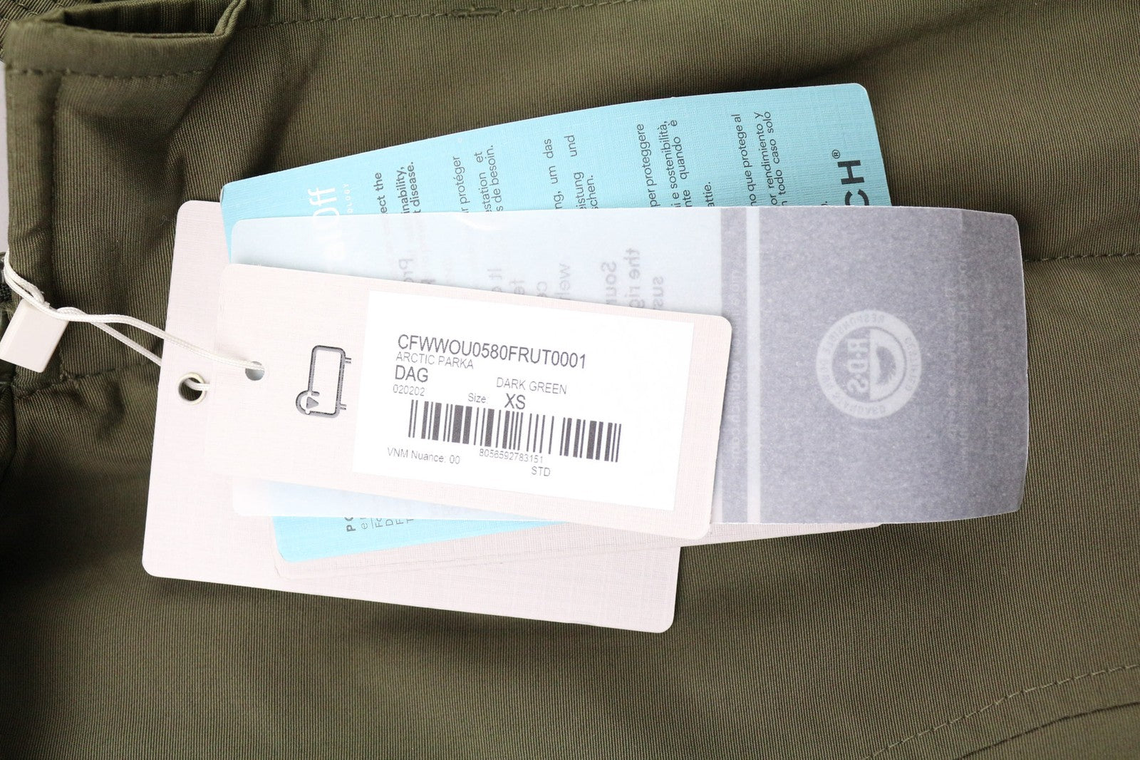 WOOLRICH Arctic Parka Women's XS Hooded Down Coat Ramar Cloth Padded RRP799