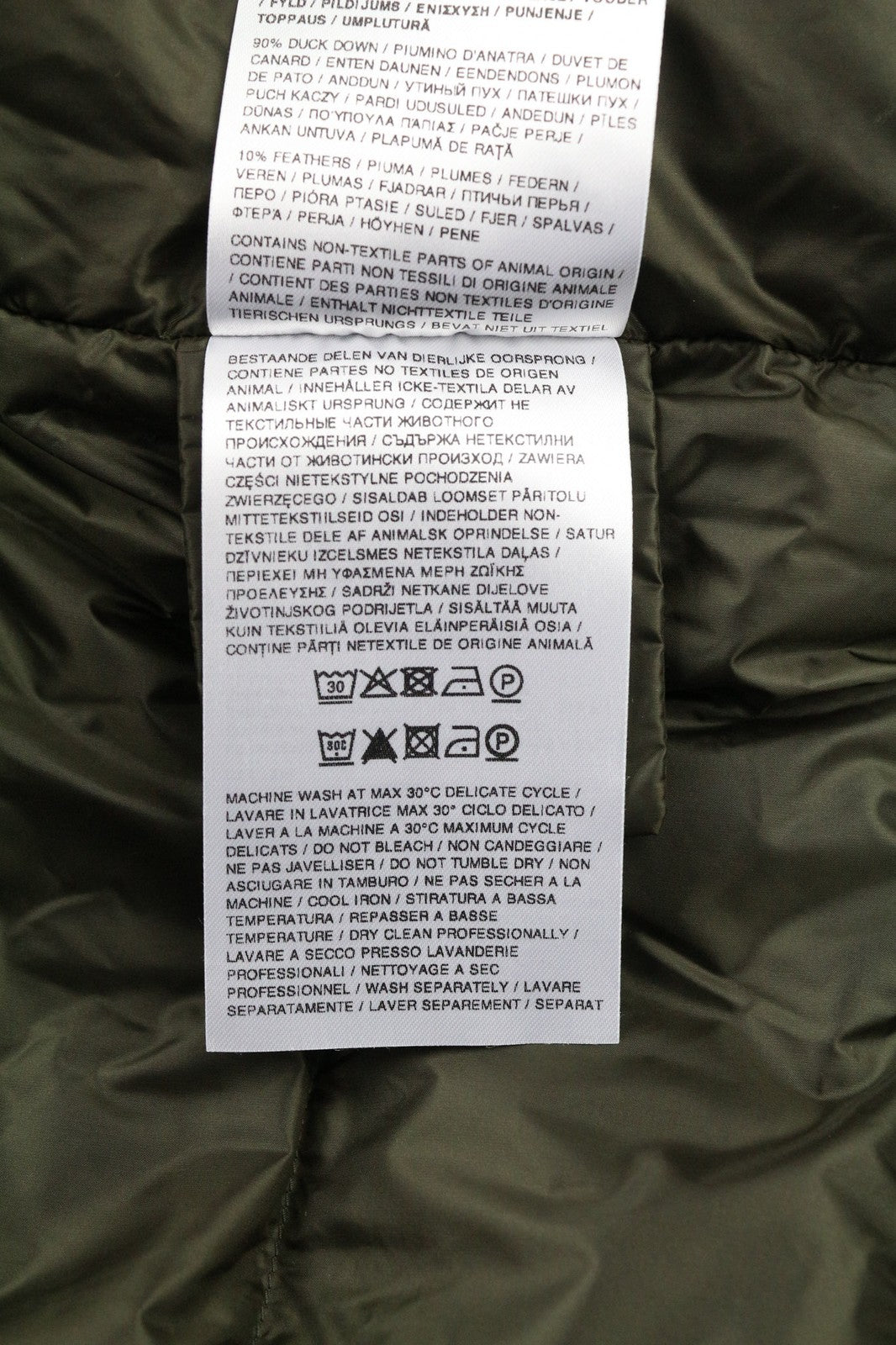 WOOLRICH Men's L Extra Long Hooded Down Jacket Padded Stretch High Neck RRP999